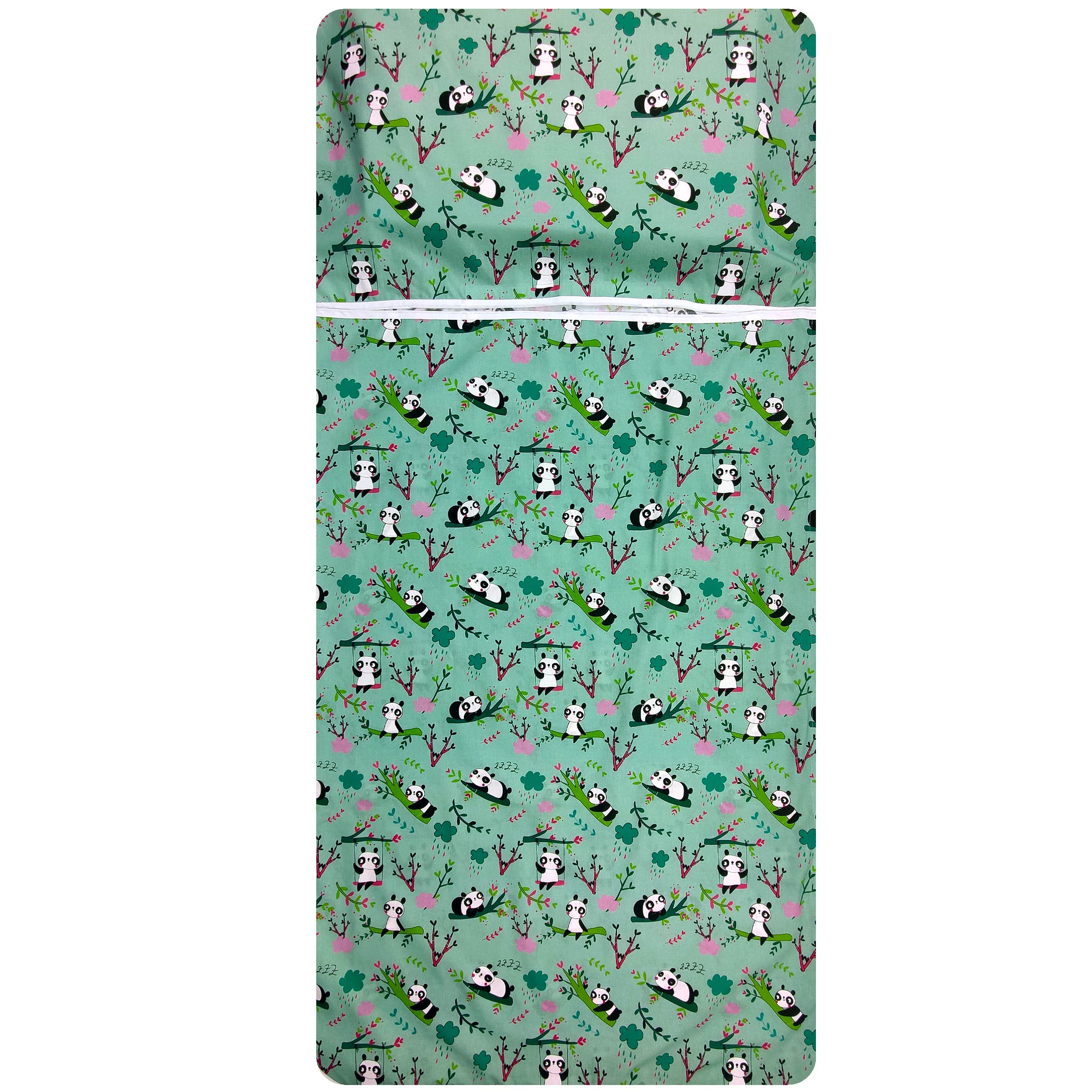 Sacco Nanna Estivo Panda Sfondo Verde Menta Image