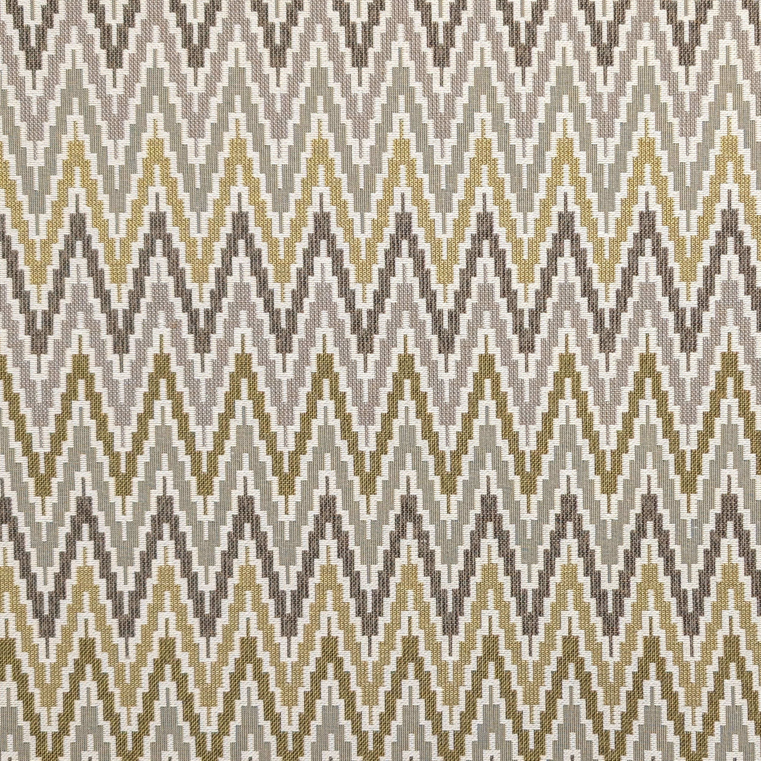 Jacquard Zig Zag Astratto Toni Marroni Image