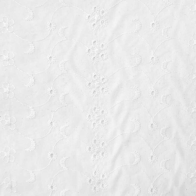 Tessuto Sangallo Tinta Unita Fantasia Sole Luna Fiori 