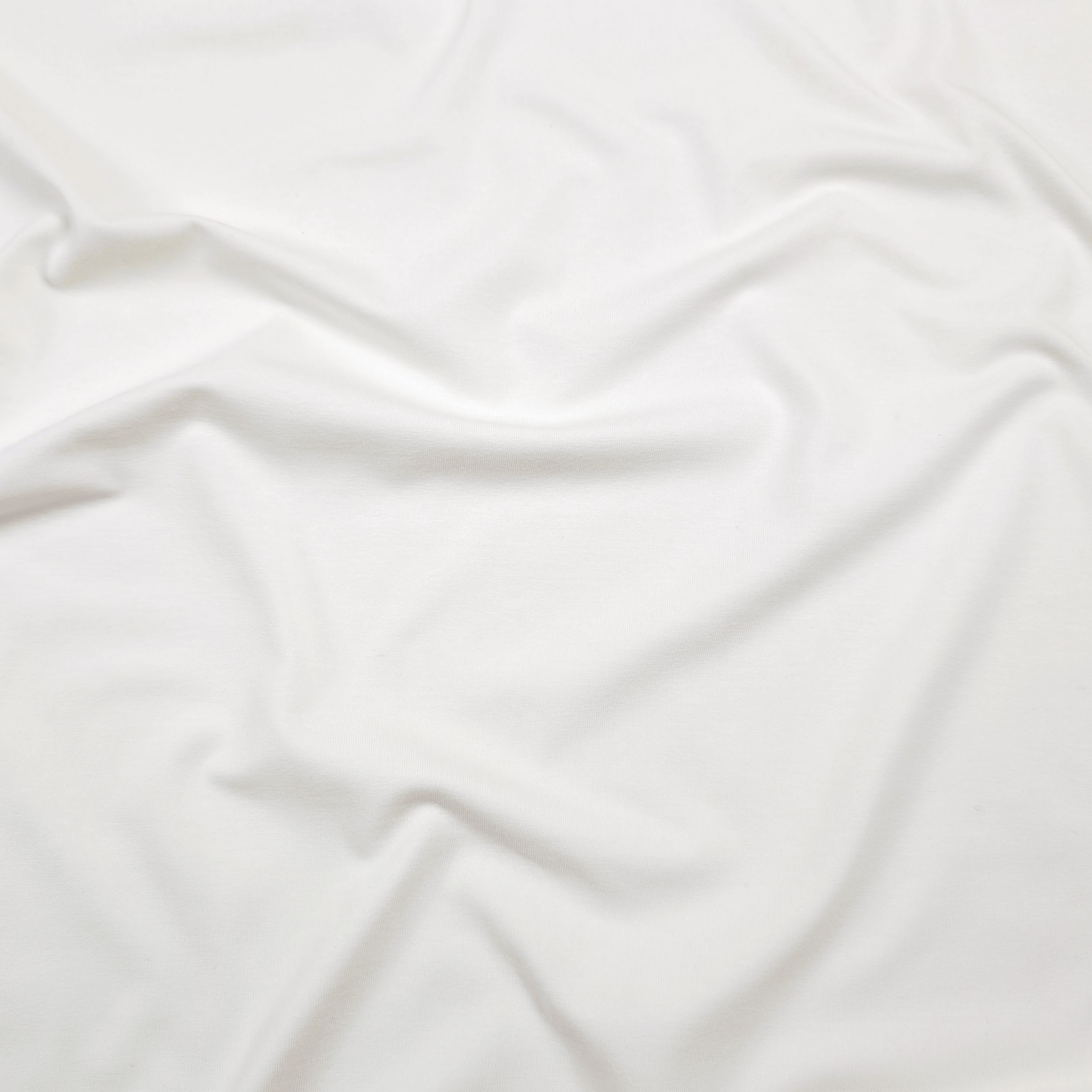 Jersey di Cotone Felpato Bianco Image