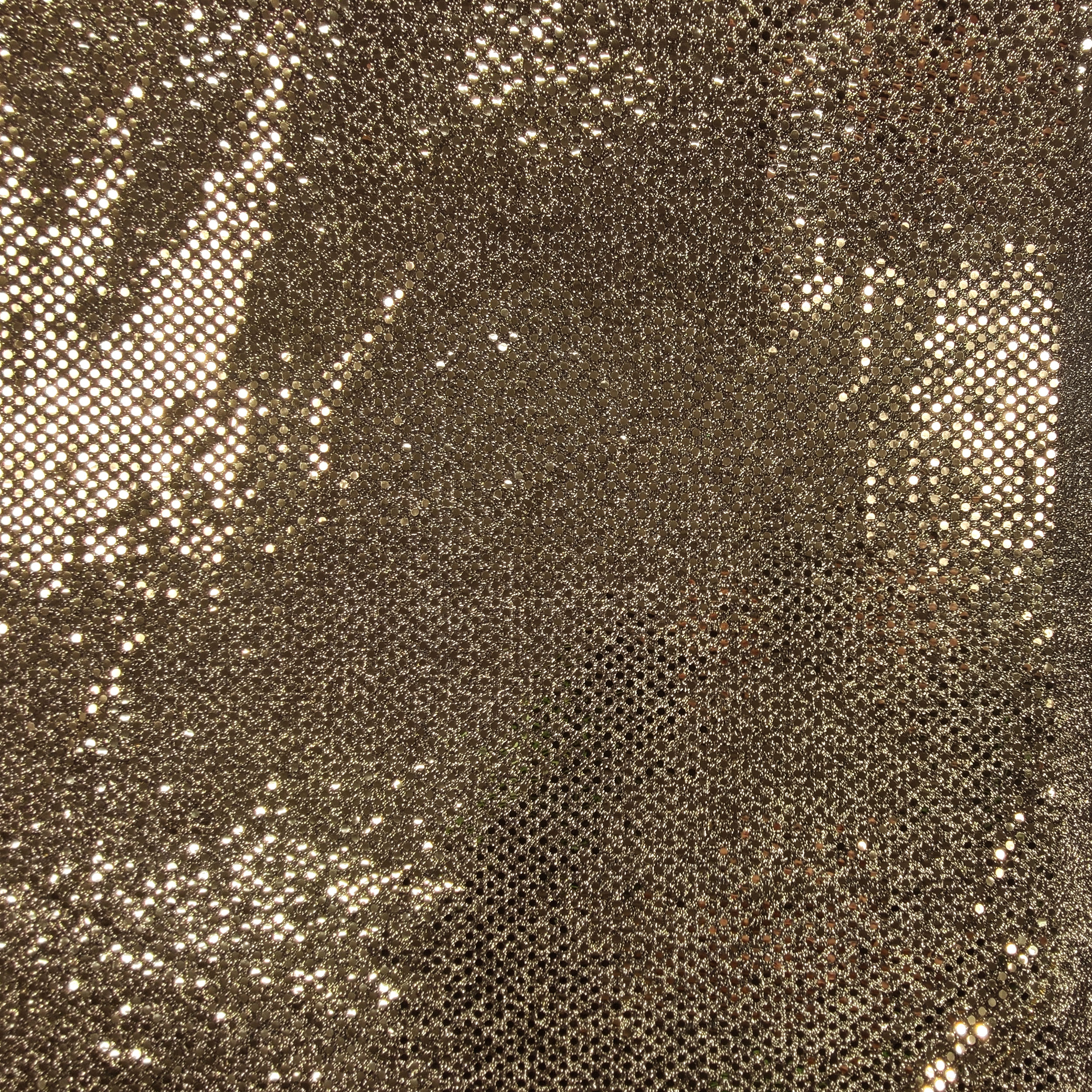 tessuto in paillettes oro nero