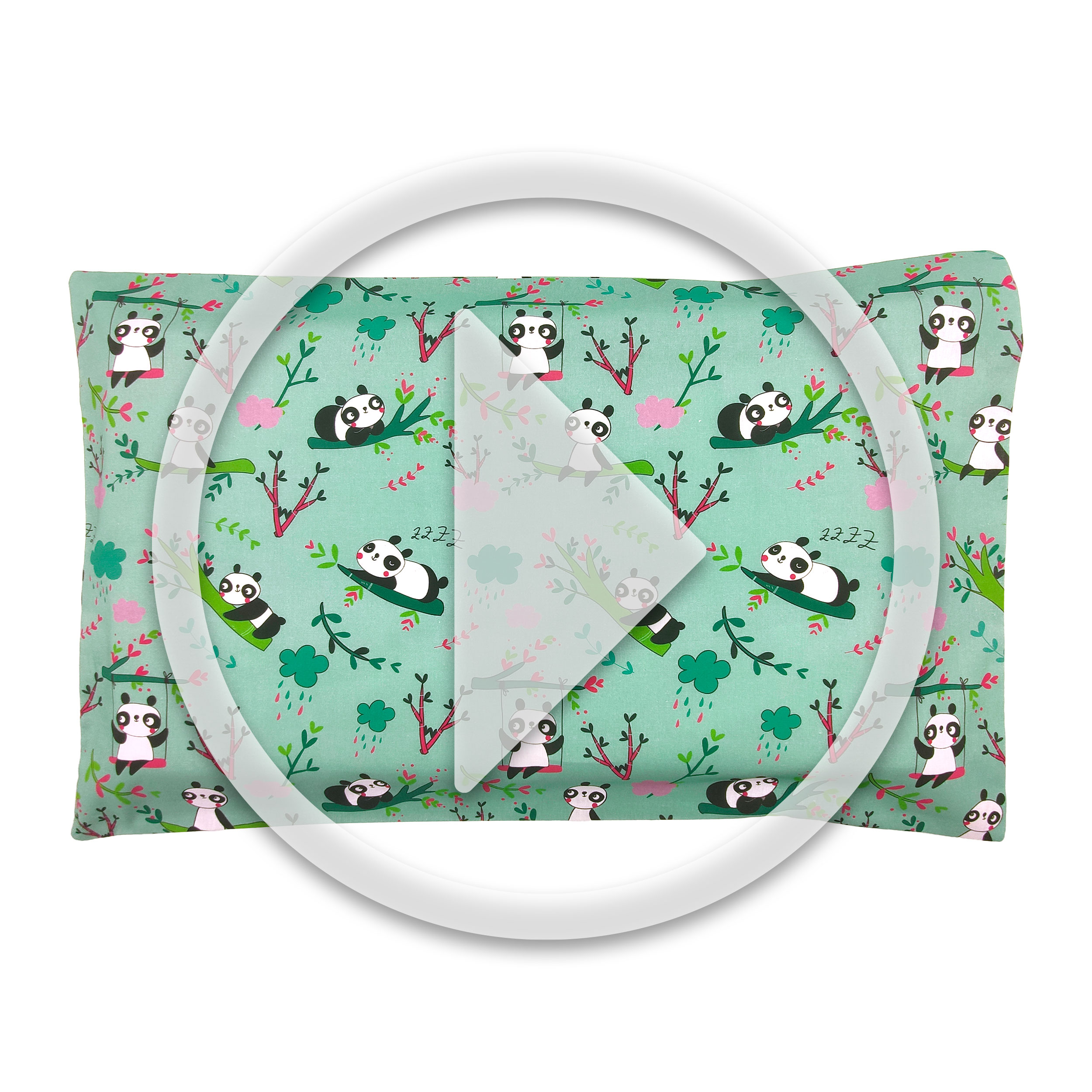 Federa Panda Sfondo Verde Menta Image