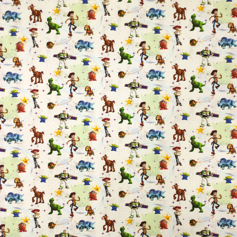 Tessuto cotone disney toy story mini