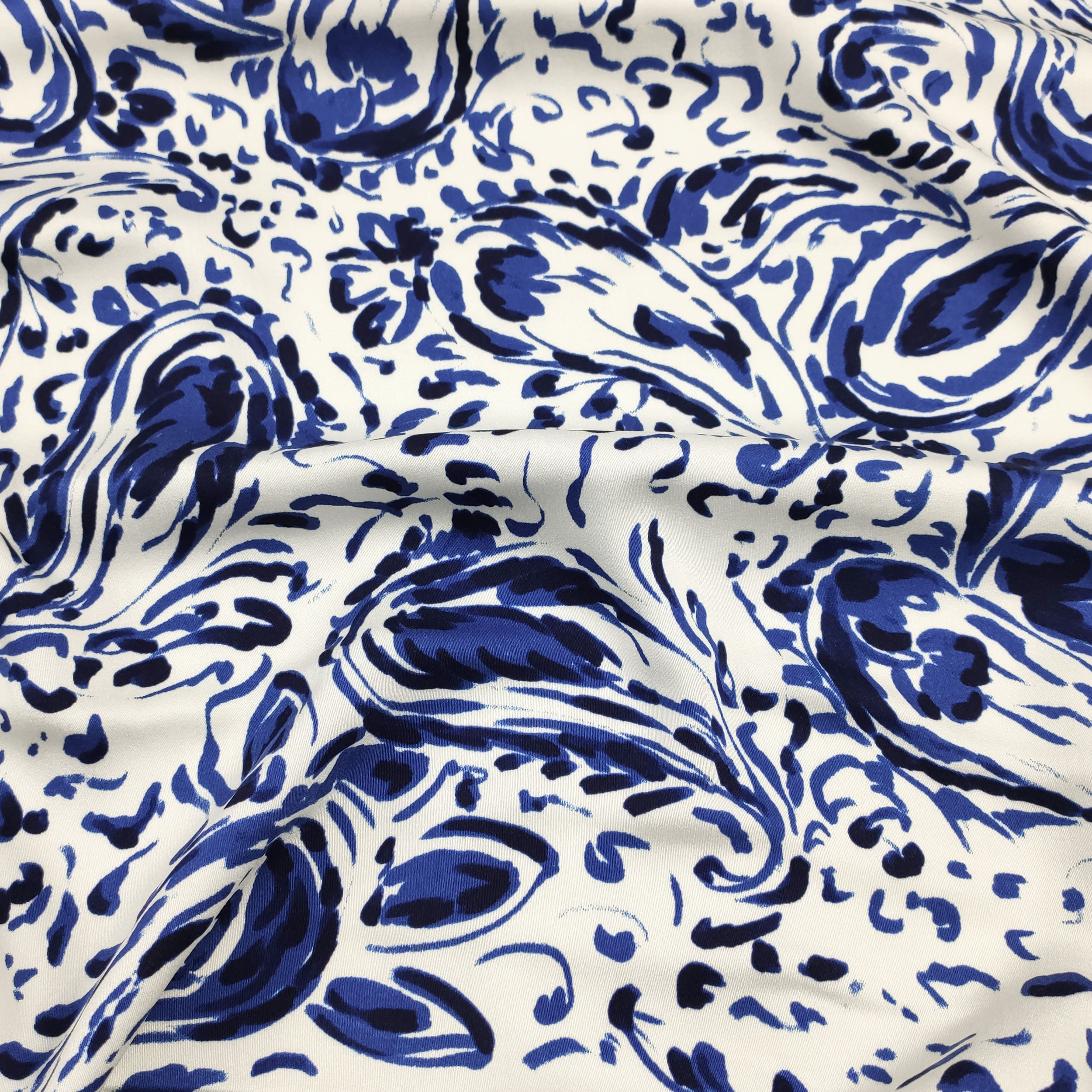 Viscosa Fantasia Cachemire Blu