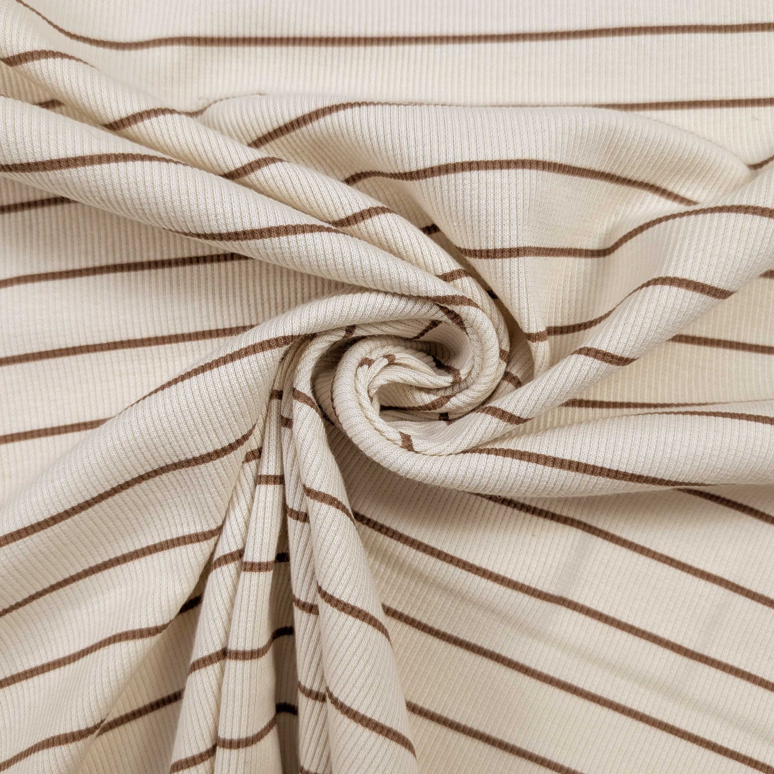 Maglia Costina Fantasia Righe Marroni Image