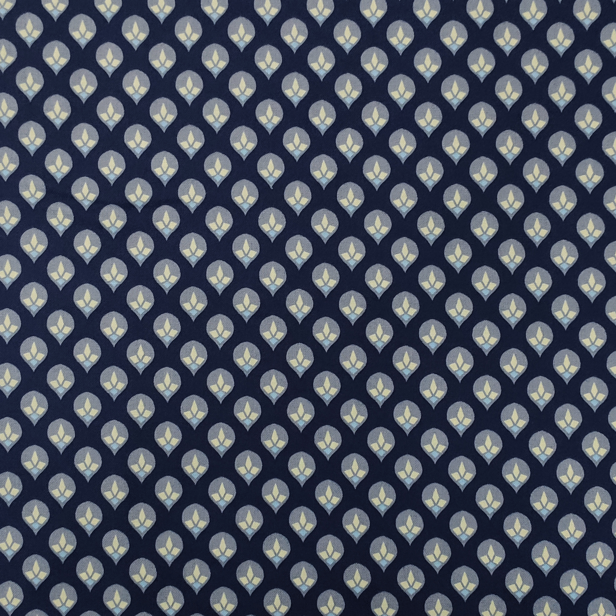 Tessuto Gutermann Fantasia Gocce di Rugiada Blu Image
