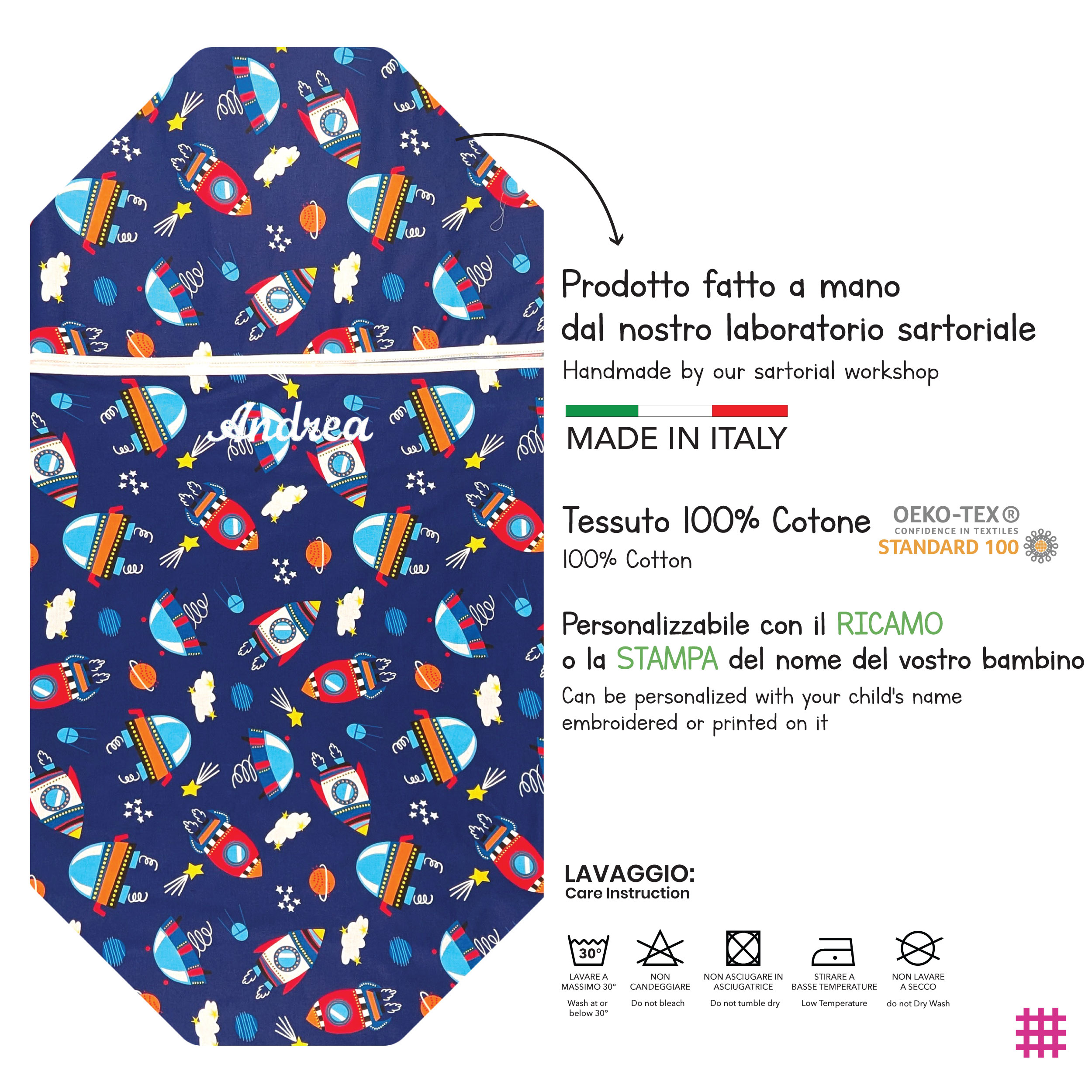 Sacco Nanna Estivo Sagomato per Brandine Navicelle Image