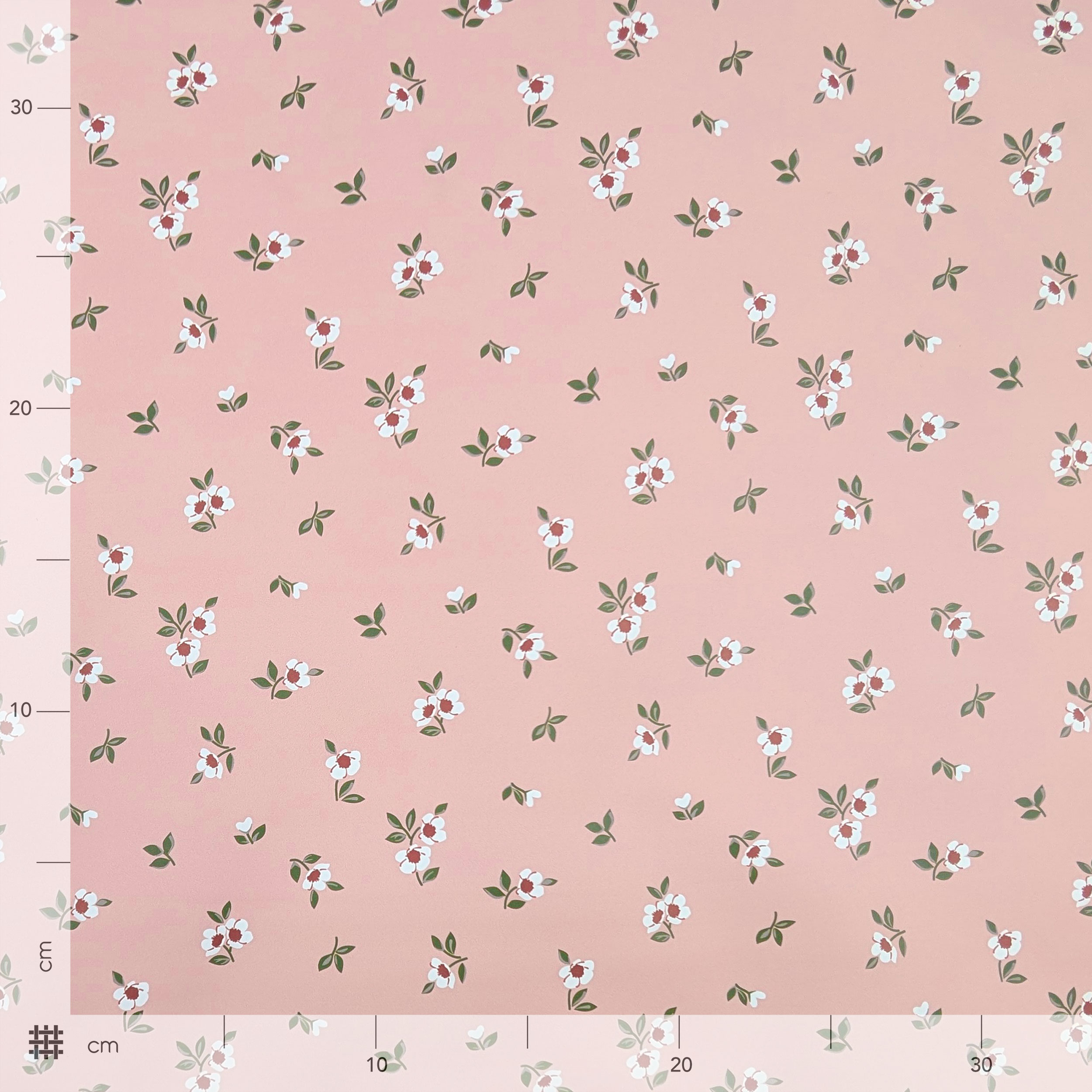 Impermeabile Fiorellini Sfondo Rosa Image