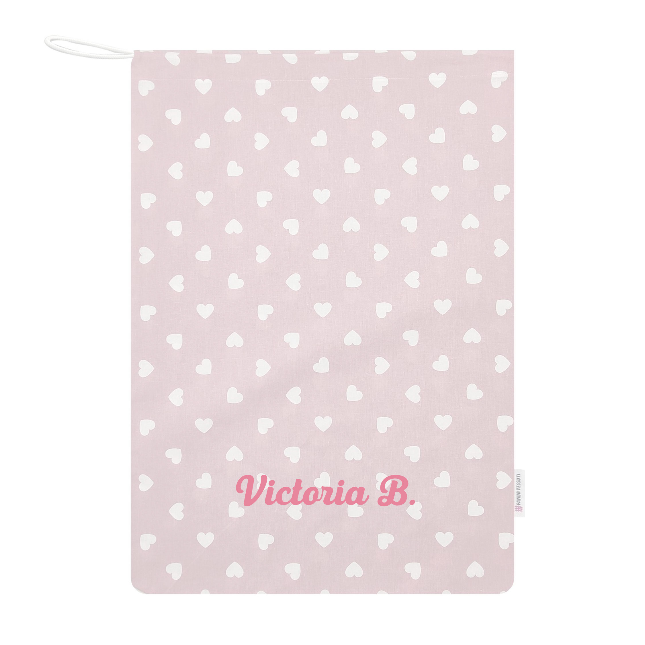 cuori-bianchi-sfondo-rosa-antico-sacchetto-asilo-nome-+-iniziale-cognome