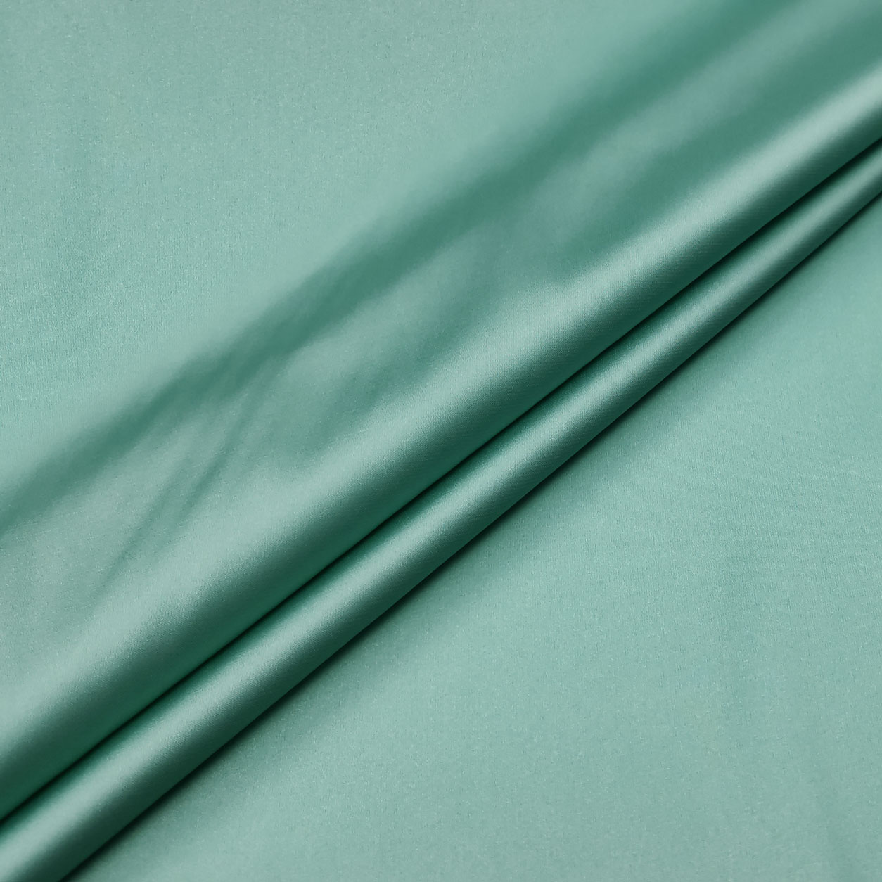 Tessuto Rasetto Elasticizzato Effetto Seta Verde Scuro | Panini