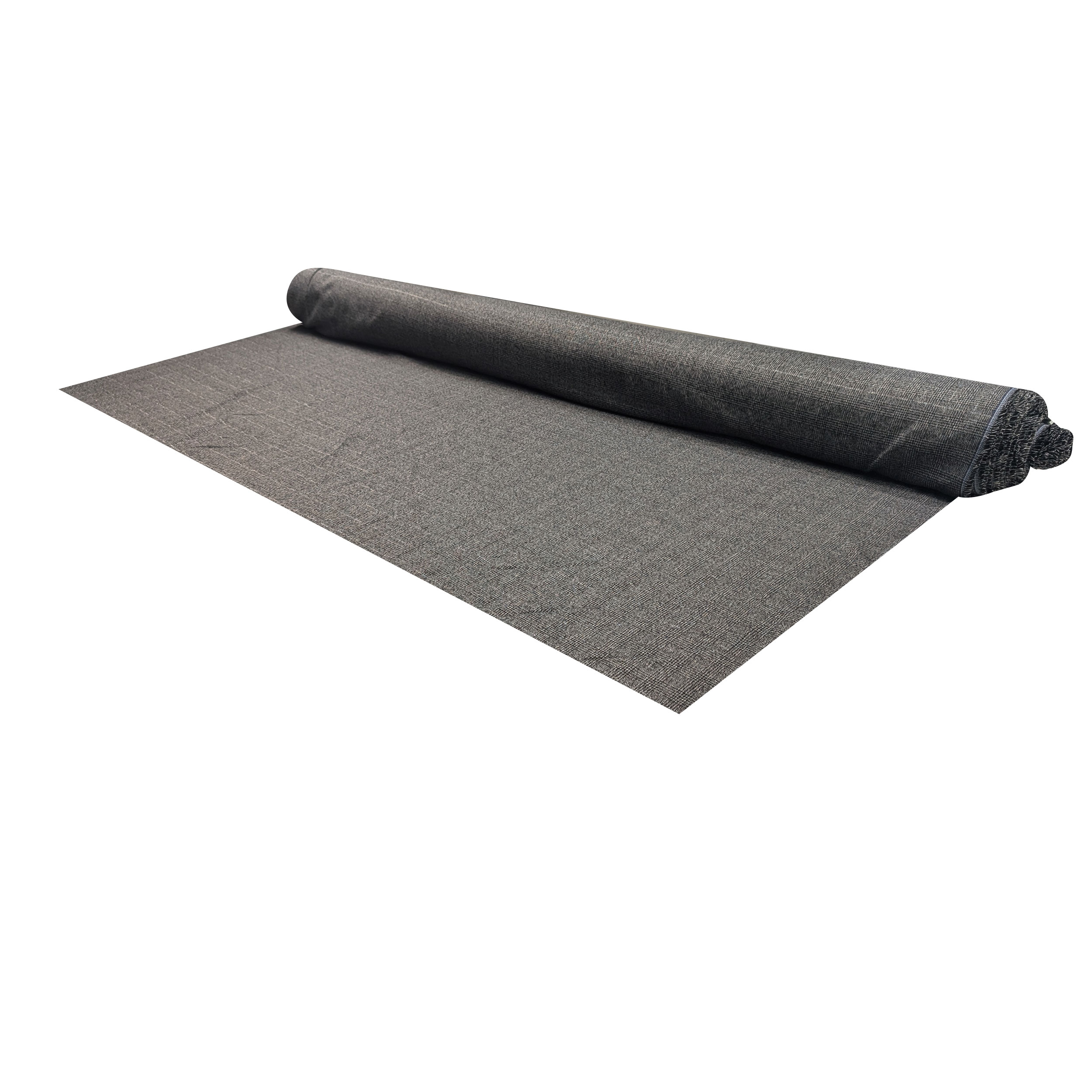 Tartan Grigio Scuro Lurex Argento Image