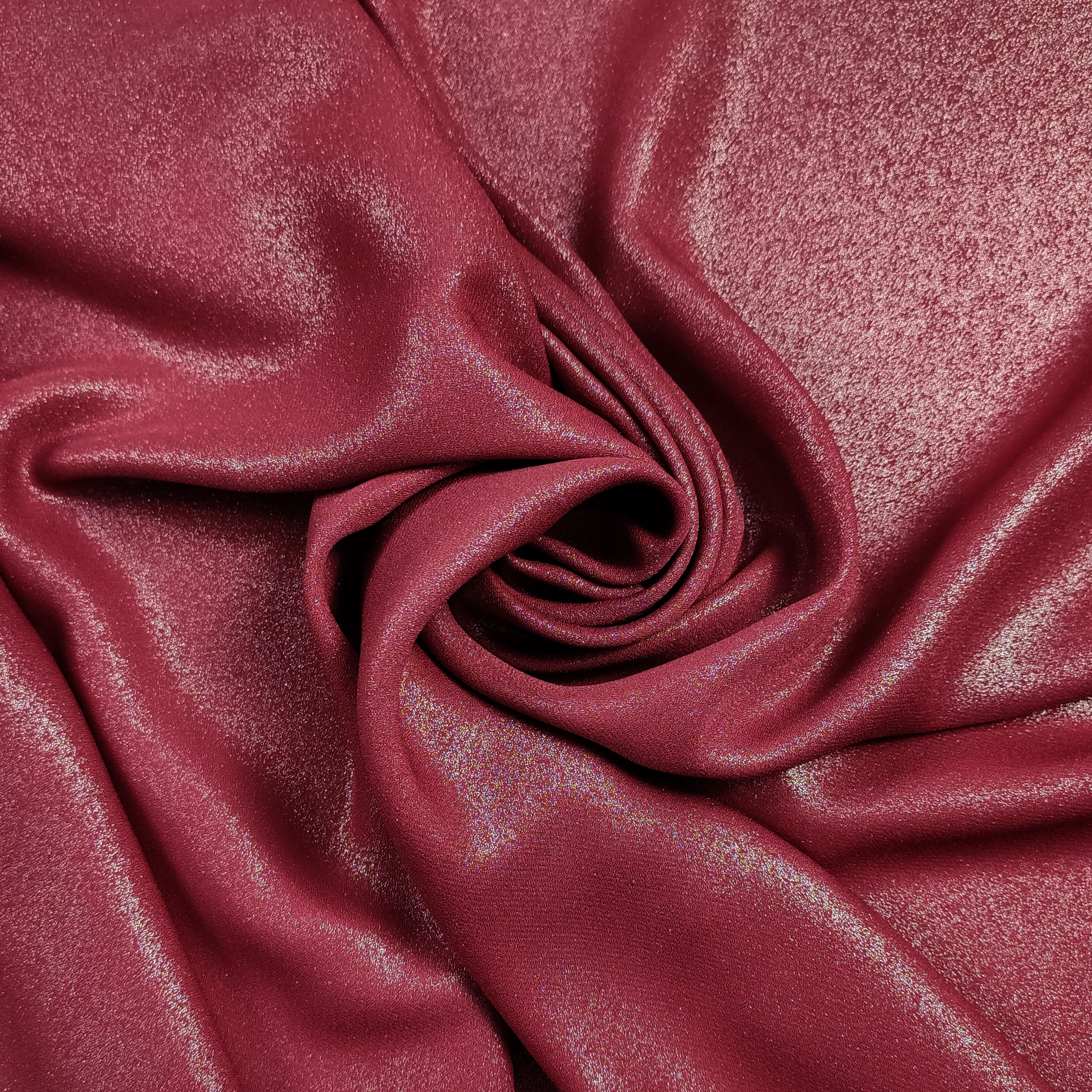 Georgette Laminato Rosso