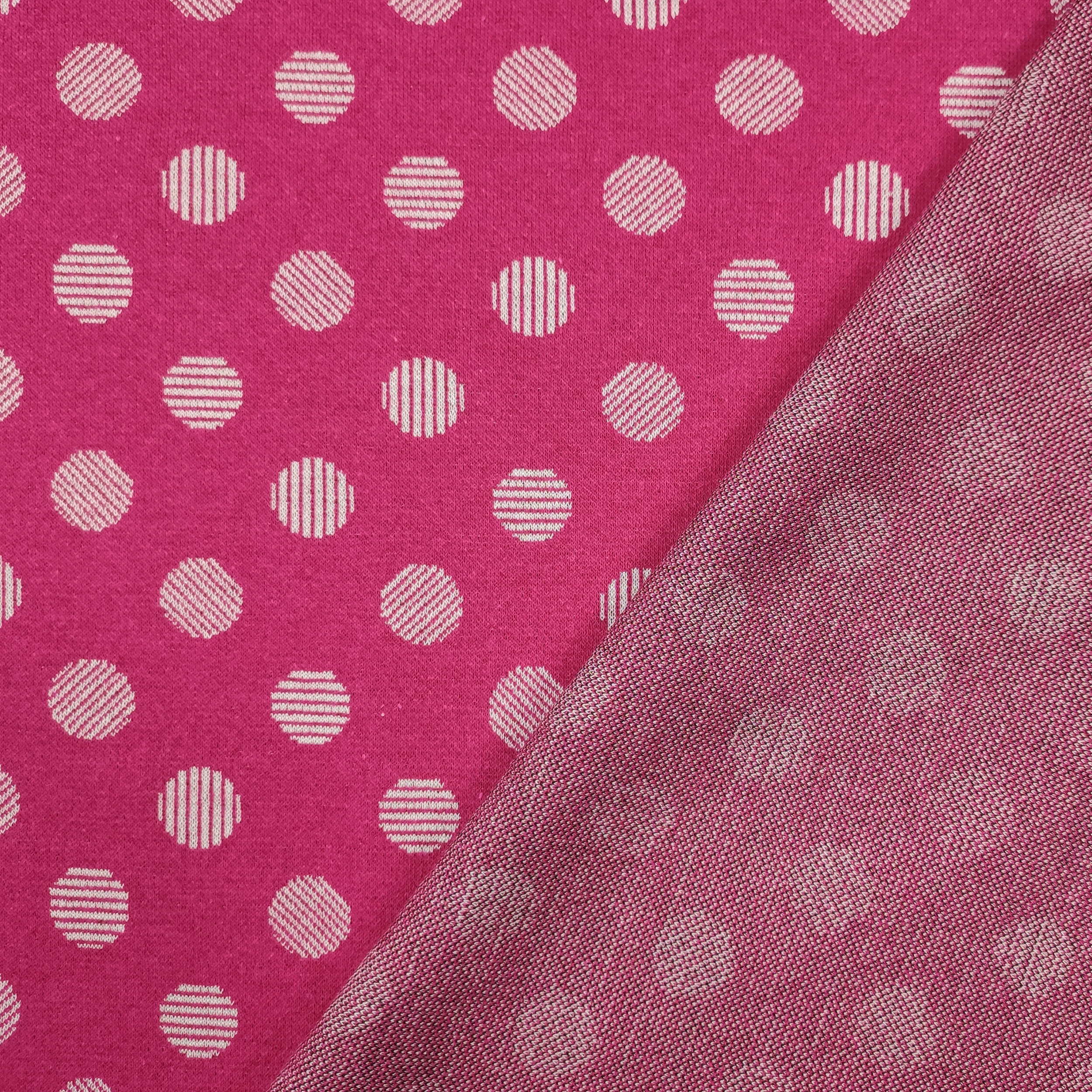 Punto Milano Pois Astratti Sfondo Fuxia