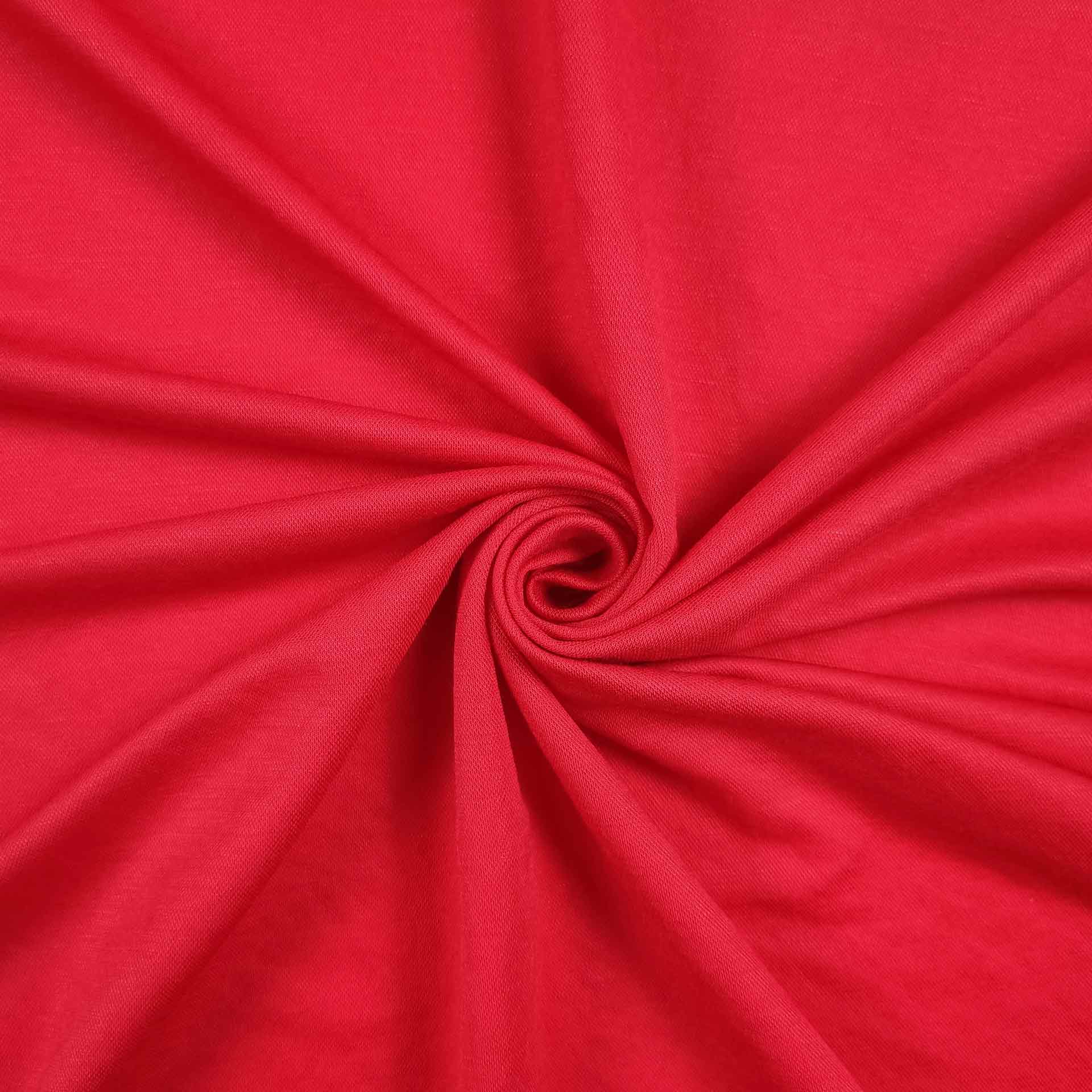 tessuto jersey cotone linen rosso
