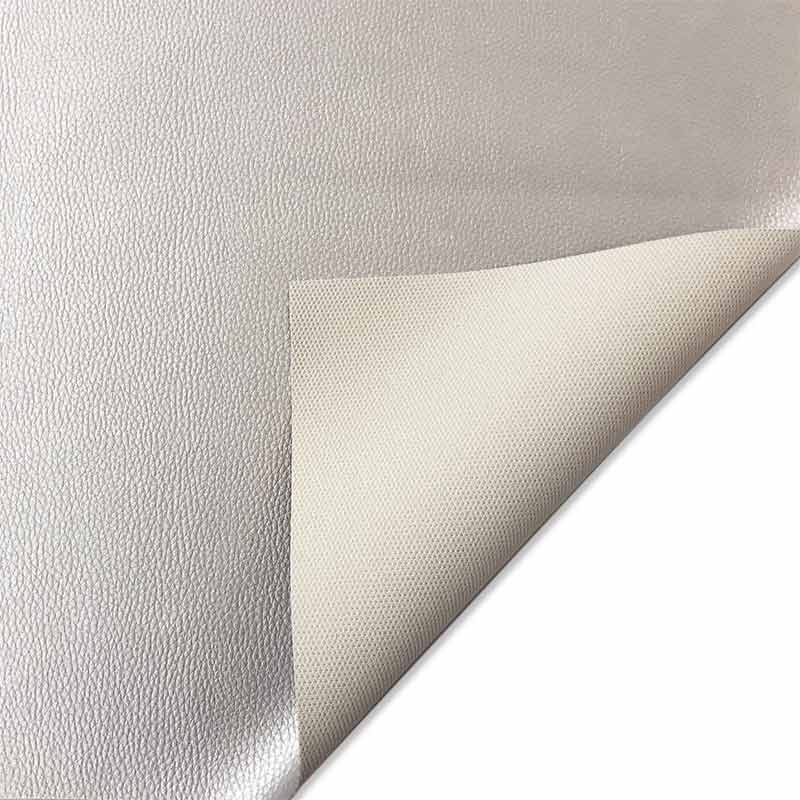 Tessuto Finta Pelle Metallizzato Argento - Mezzo Metro X 140cm Per Rivestimenti E Accessori - Foto 9