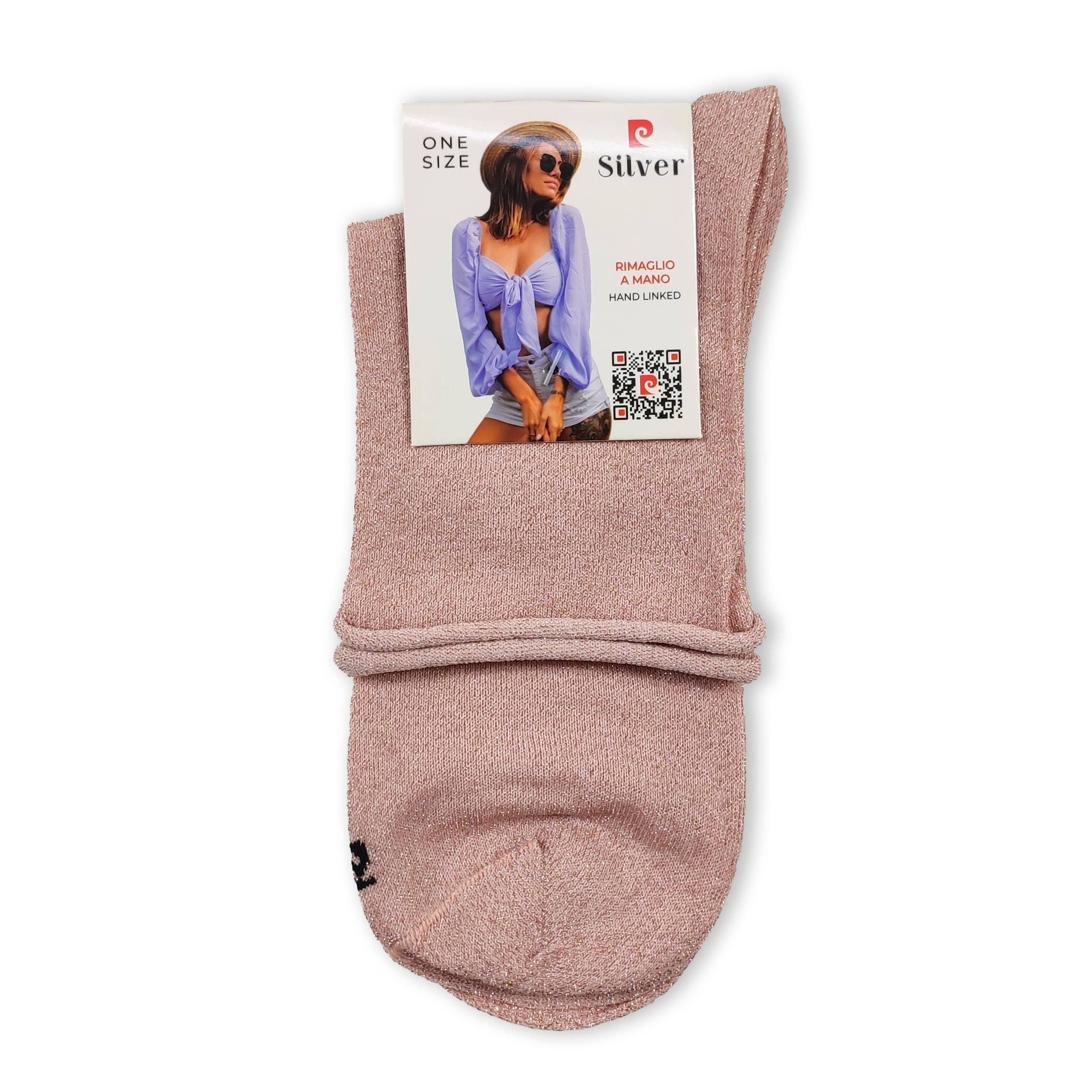 Calze Corte Lurex Senza Elastico