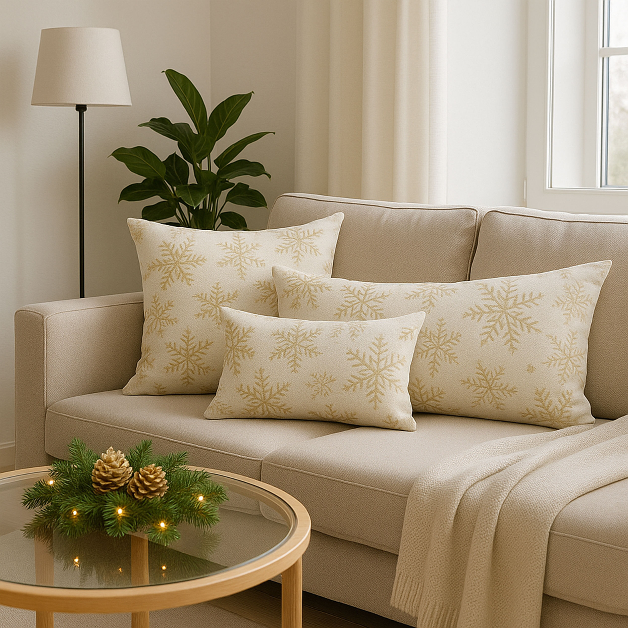 Jacquard Natalizio con Fiocchi di Neve Image