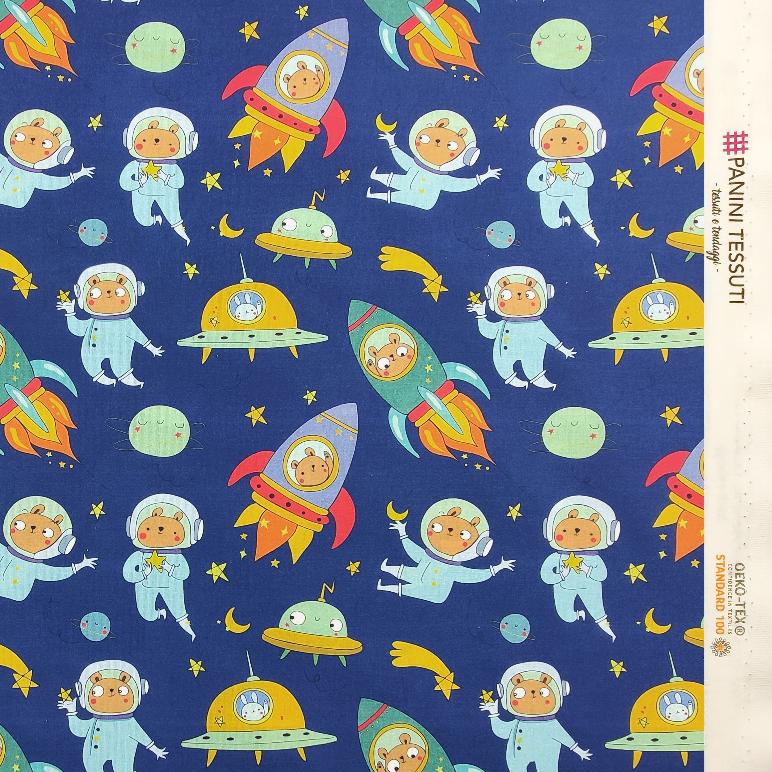 Cotone Orsetti Astronauti Grandi Image
