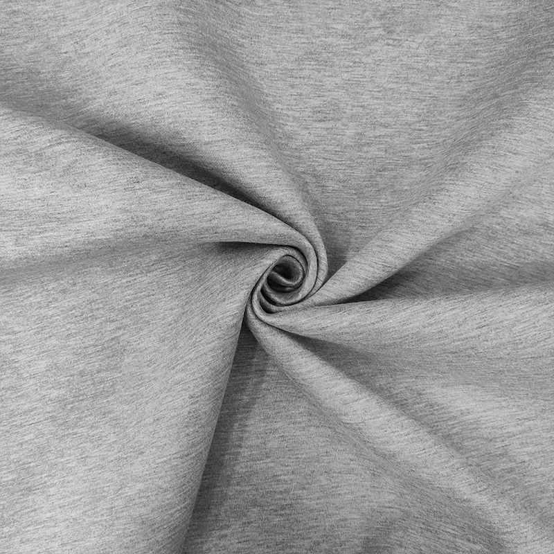 Tessuto Neoprene Bifoderato in Cotone Grigio Chiaro/Grigio Scuro 