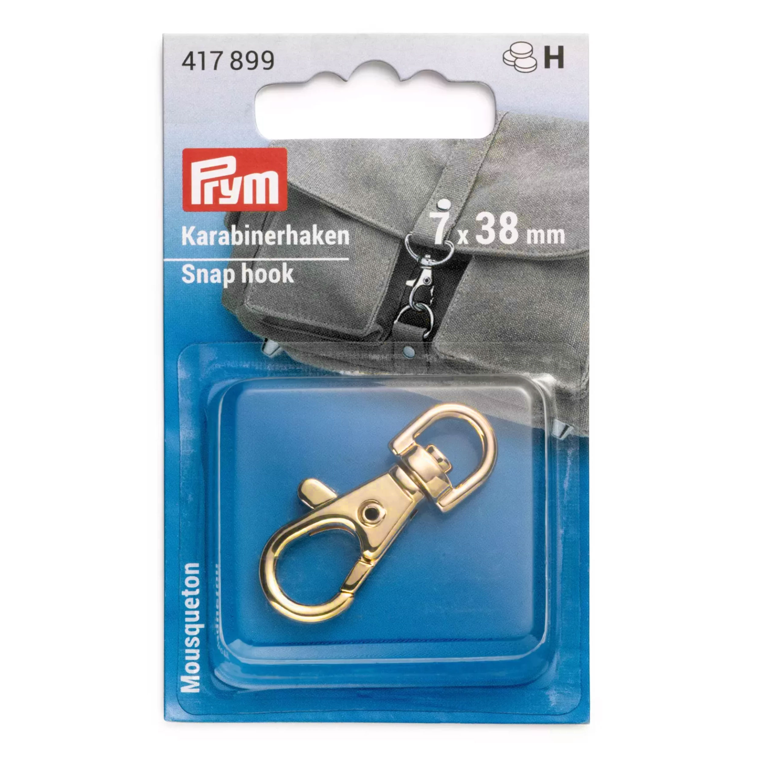 Gancio con Moschettone Oro 7x38 mm Prym Image