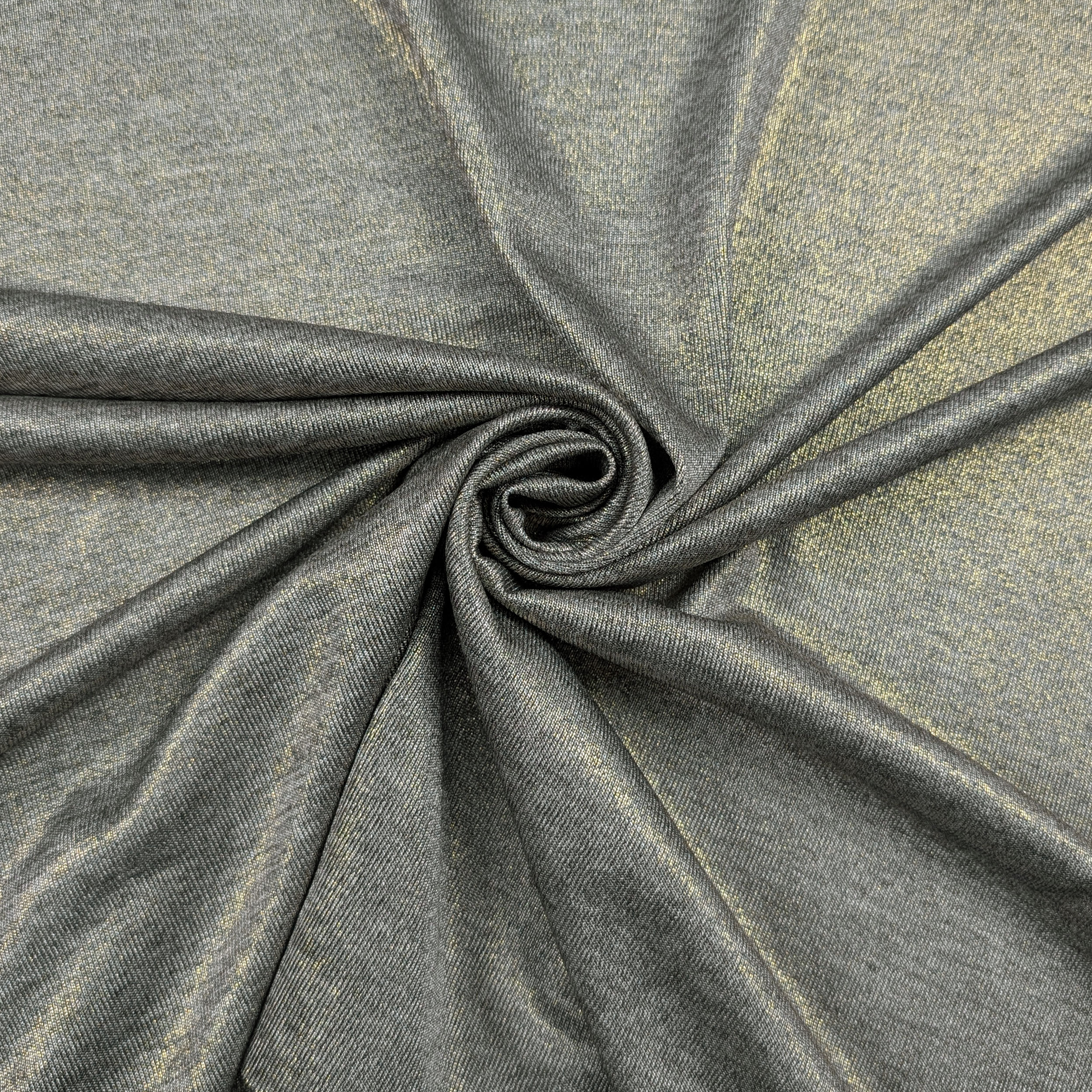 Jersey Grigio Spalmato Lurex Oro Image