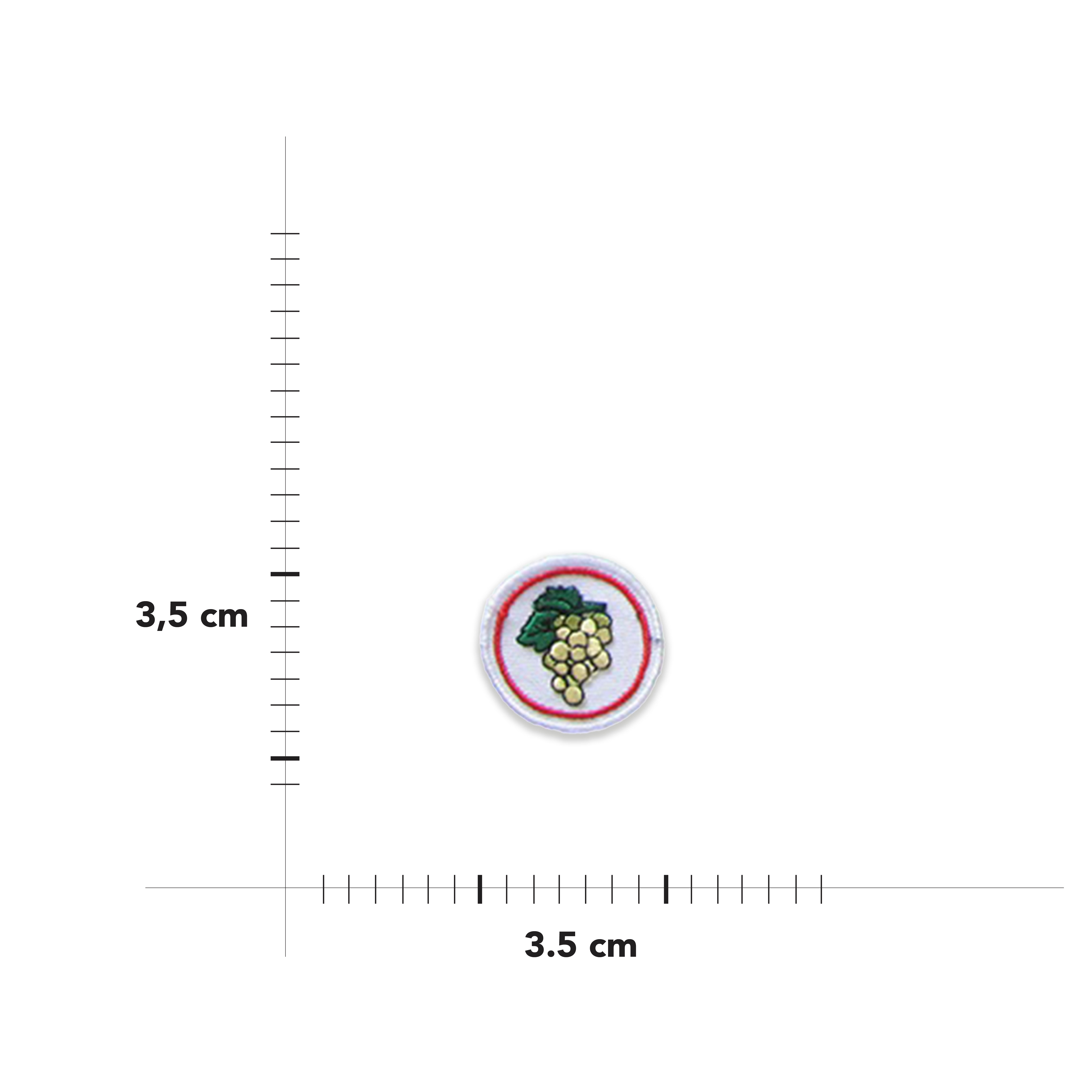 Applicazione Termoadesiva Rotonda Fantasia Image