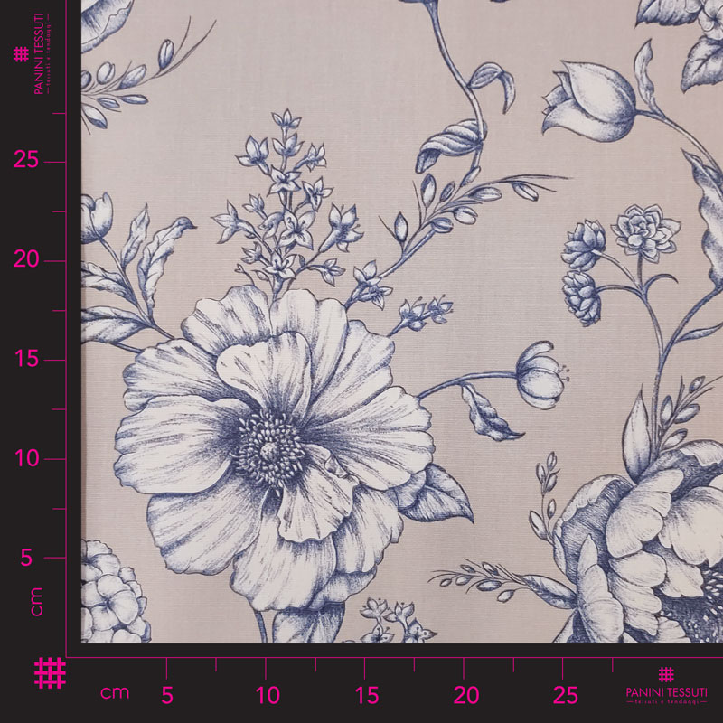 Tovaglia Confezionata Resinata Fantasia Fiori Disegnati