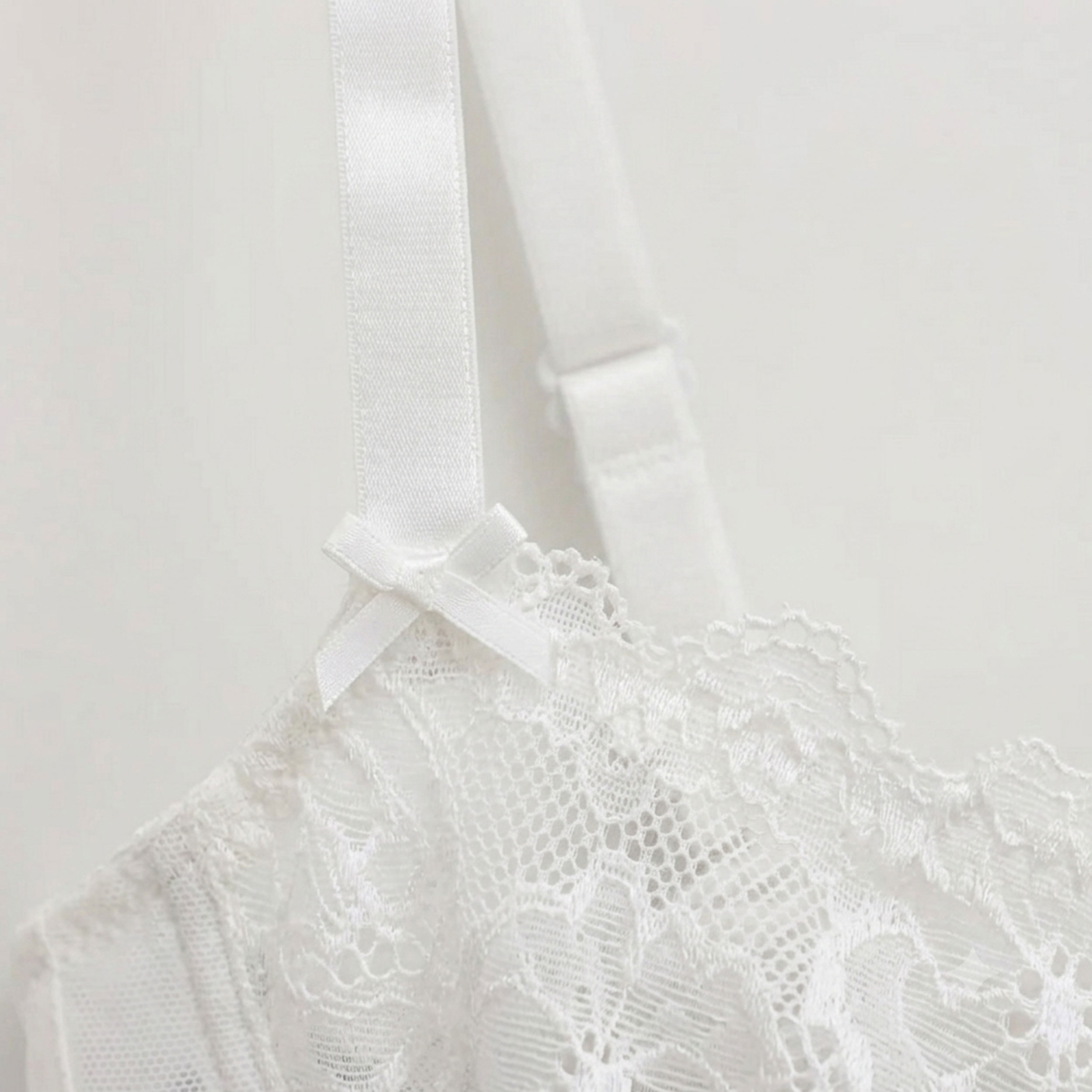 Reggiseno Balconcino Lepel con Ferretto Pizzo Bianco Image