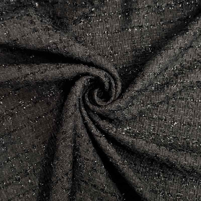 Tessuto chanel Grigio lurex
