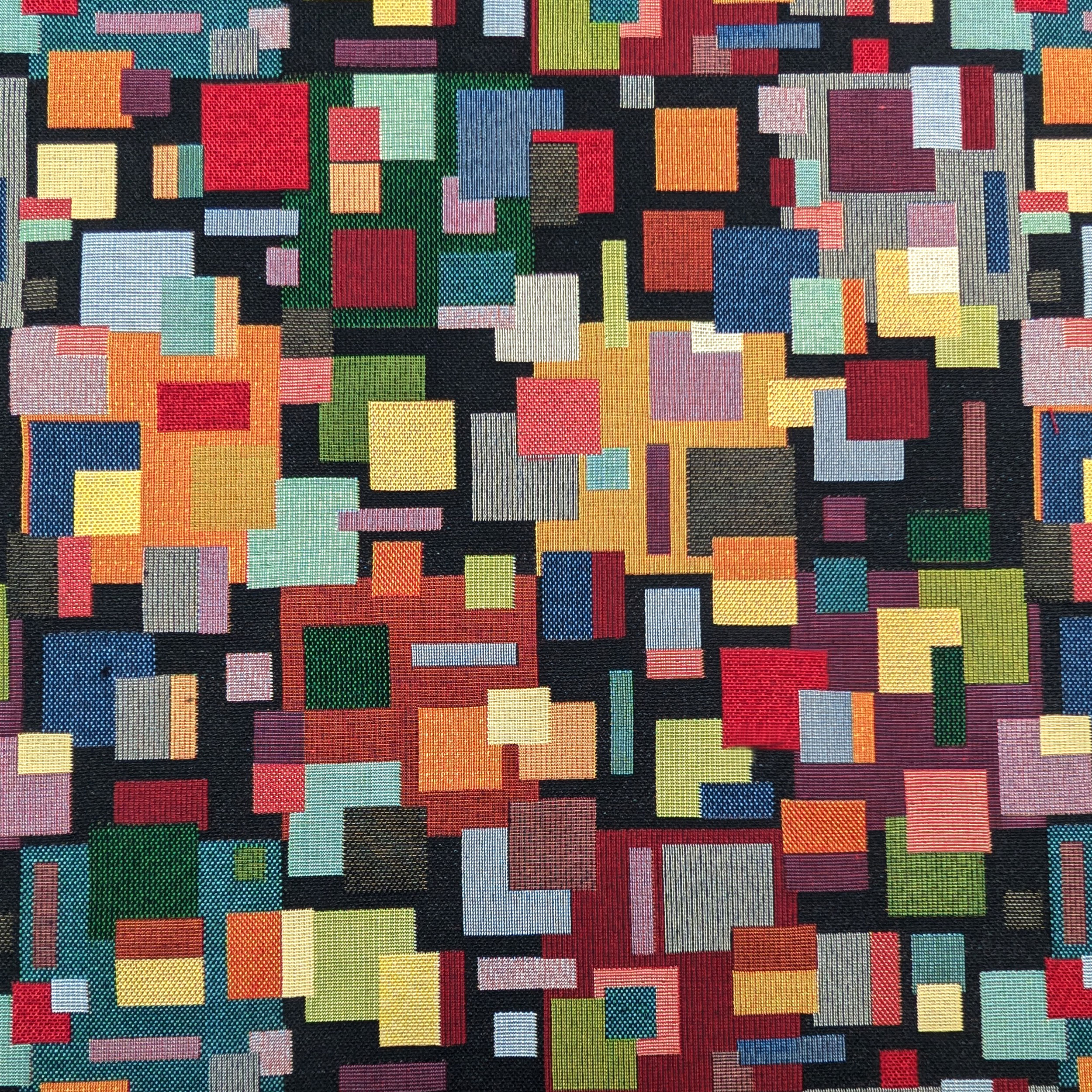 Tessuto Gobelin Fantasia Geometrie Colorate Image