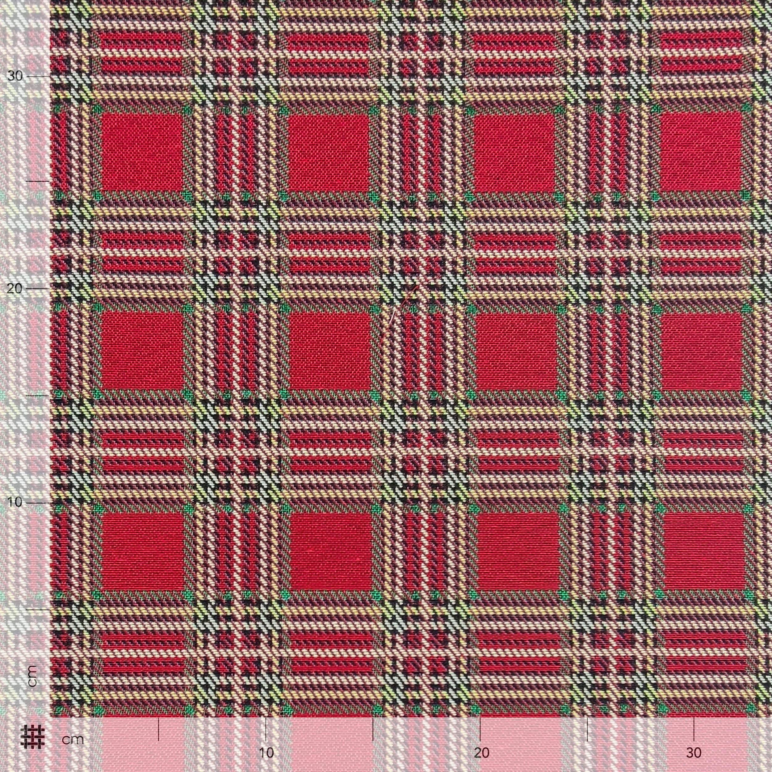 Gobelin Fantasia Tartan in Rosso
