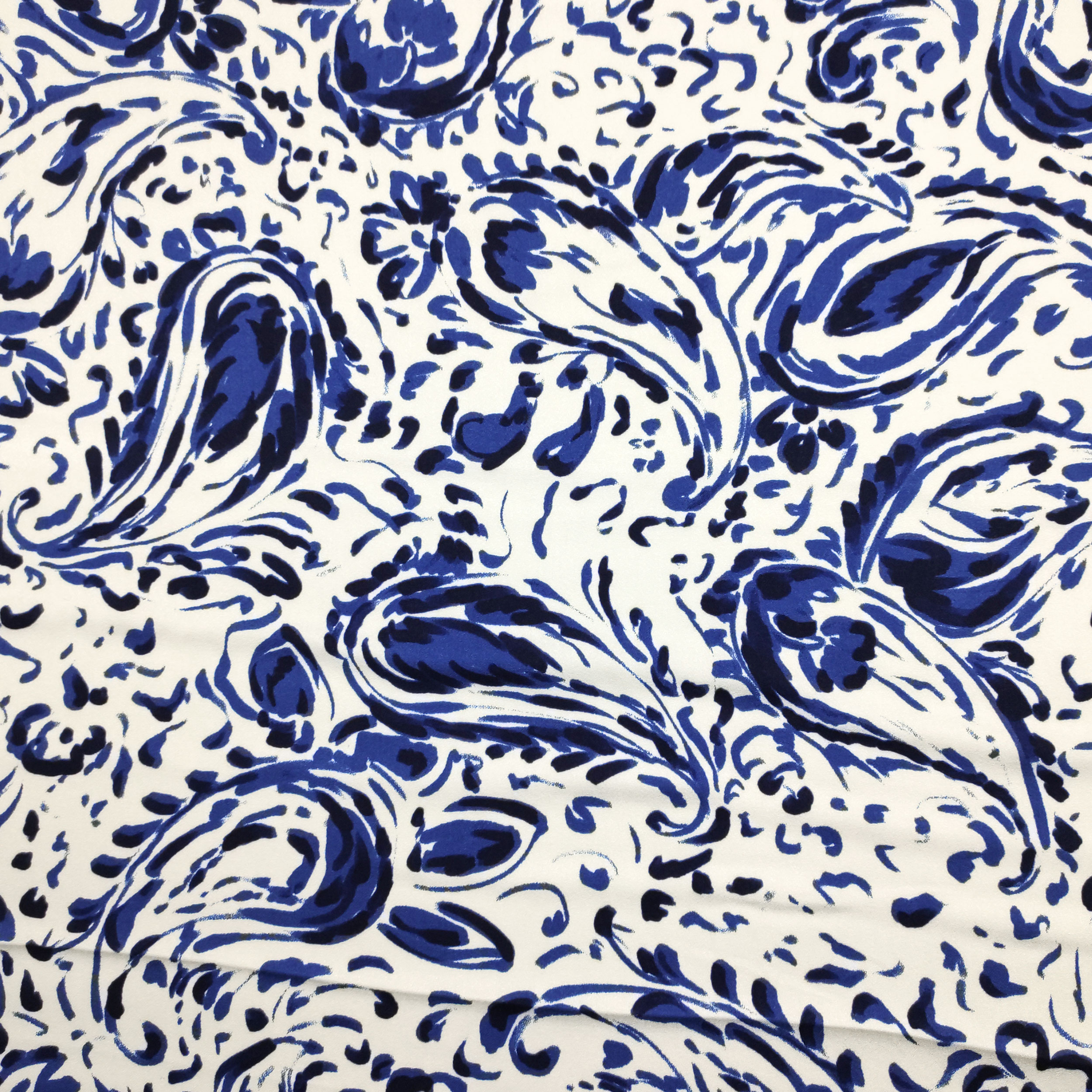 Viscosa Fantasia Cachemire Blu