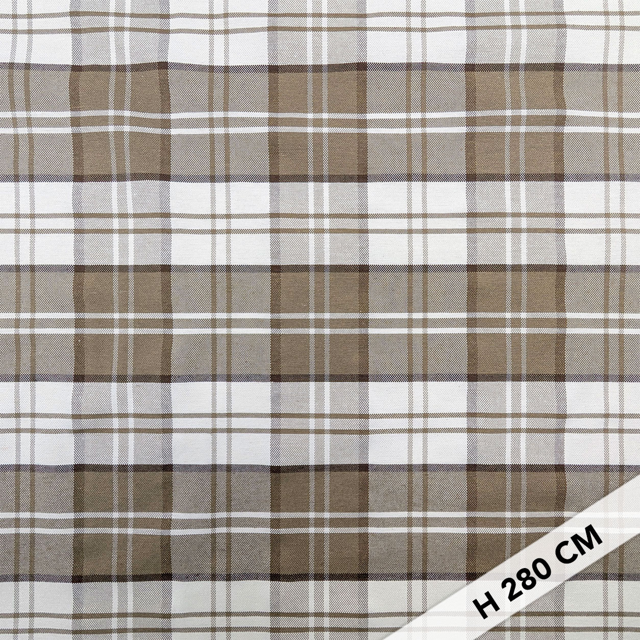 Tessuto Tinto In Filo Tartan Beige Image