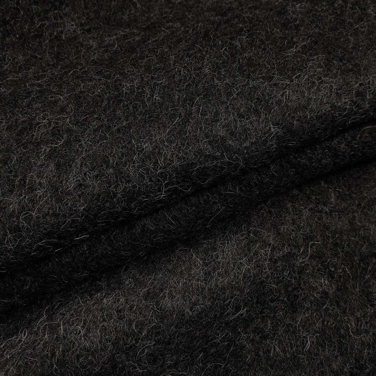 Tessuto per cappotti in lana nero