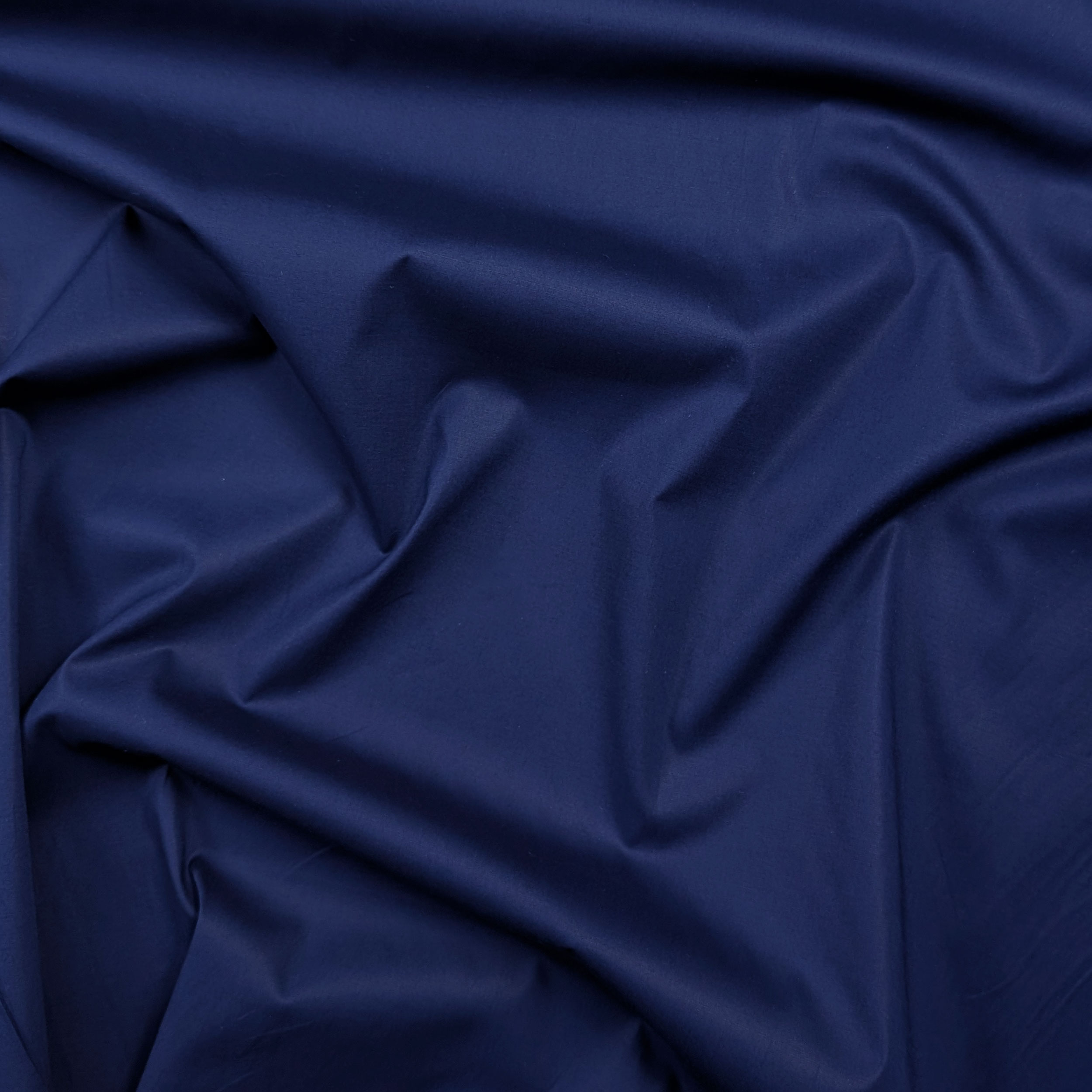 Cotone per Camiceria Tinta Unita Blu Image