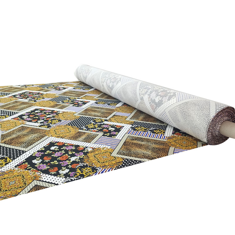 Tessuto Maglina Patchwork Animalier