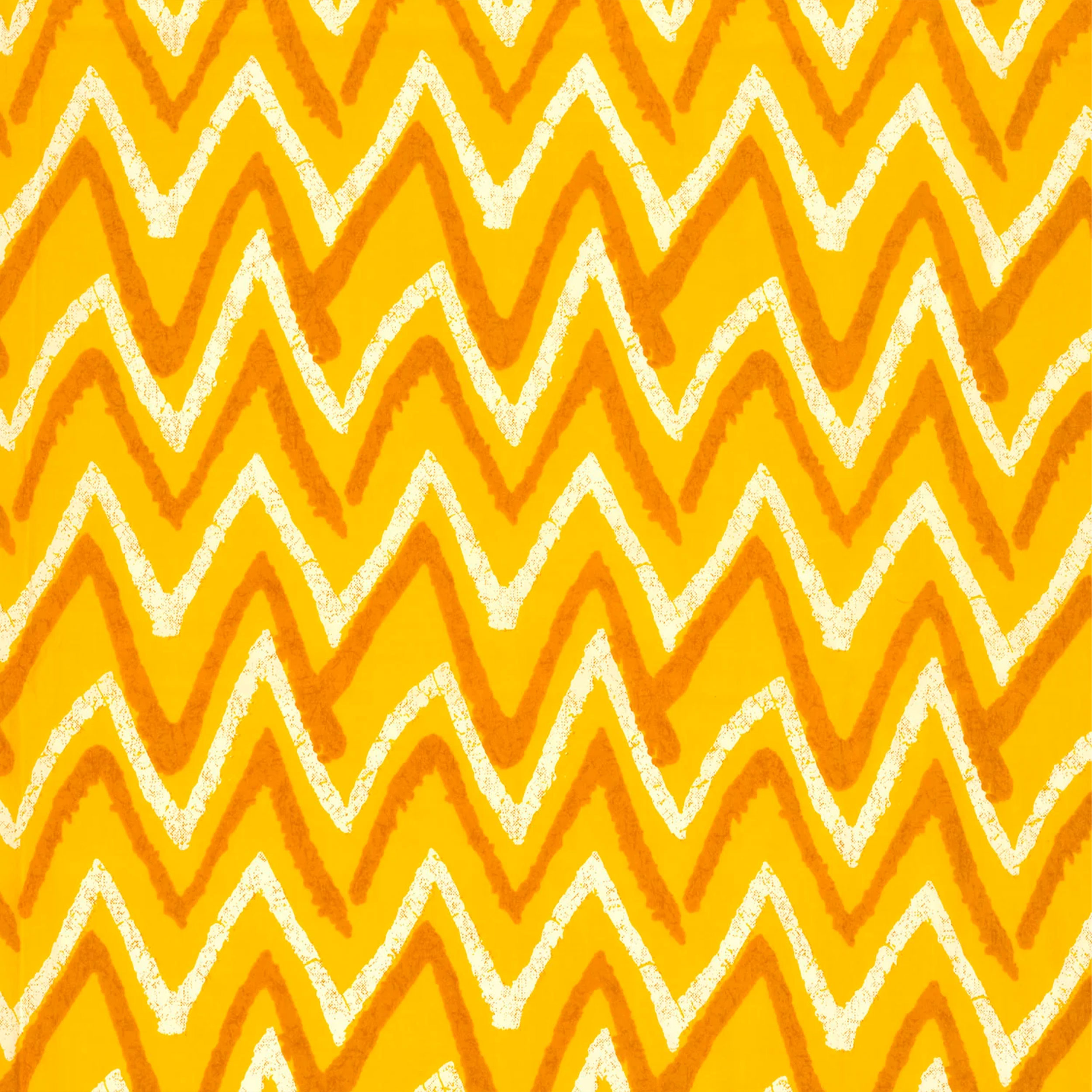 Cotone Fantasia Batik Giallo Image