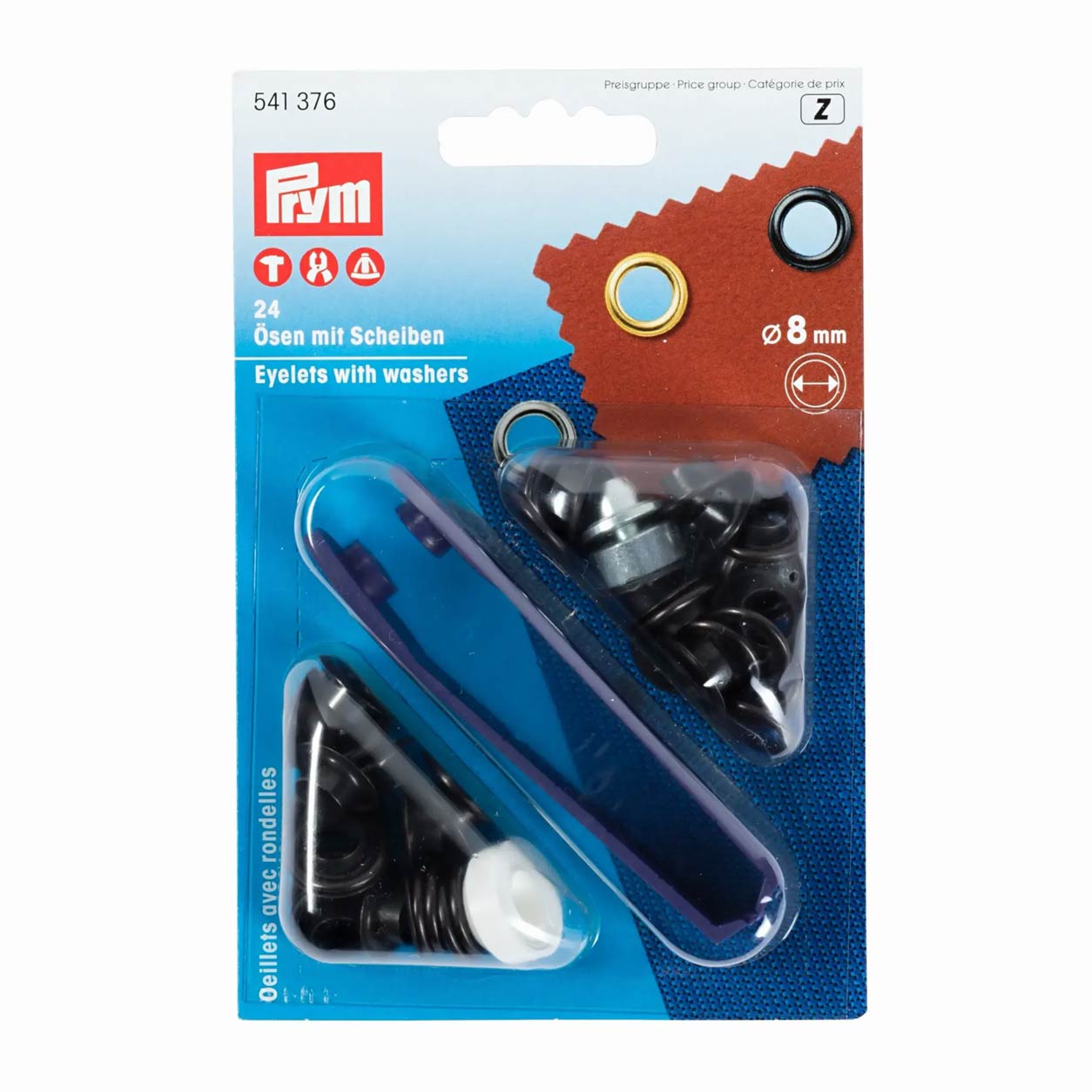 Occhiello prym 88 mm nero