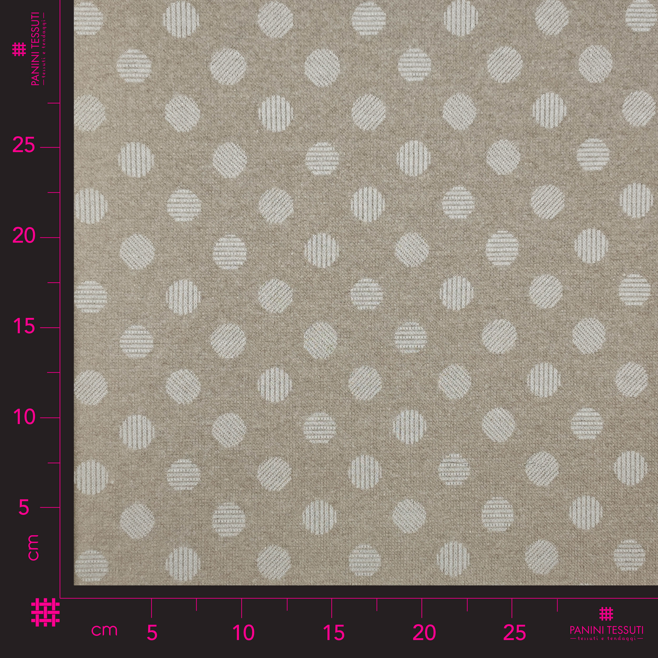 Punto Milano Pois Astratti Sfondo Beige