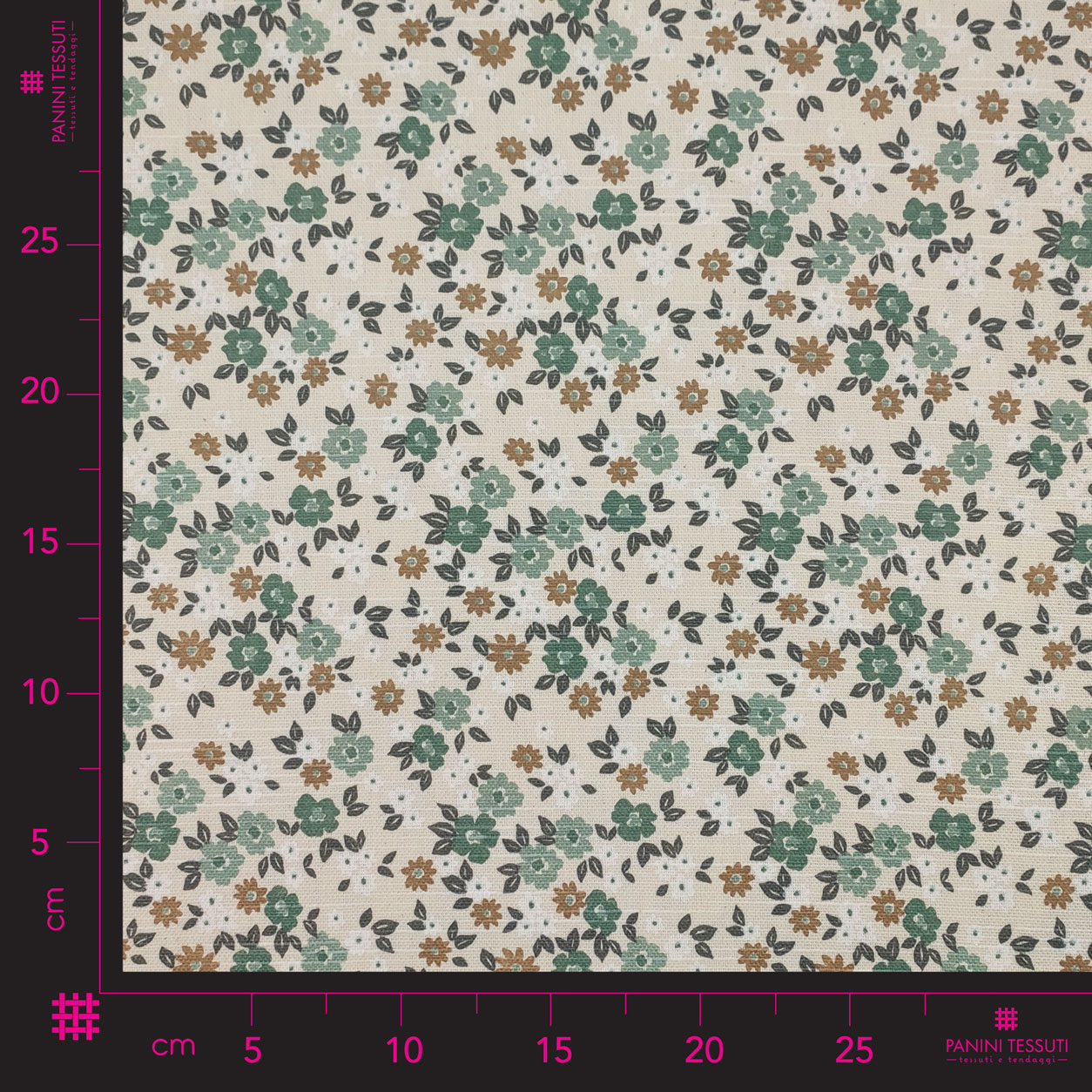 tessuto-in-misto-cotone-fantasia-floreale-verde-e-beige