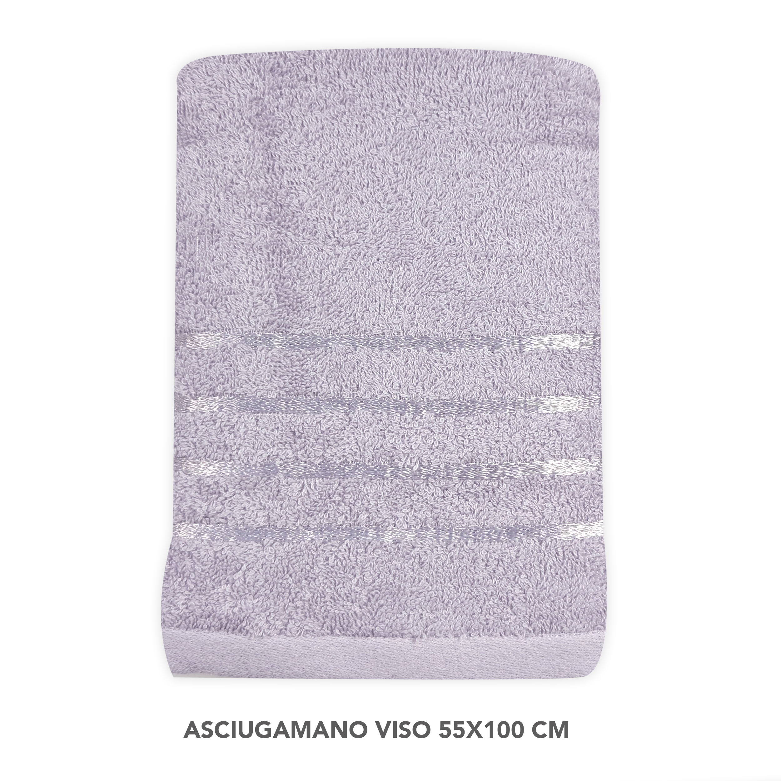 Set Asciugamani Bagno Viso e Ospite Lilla Image