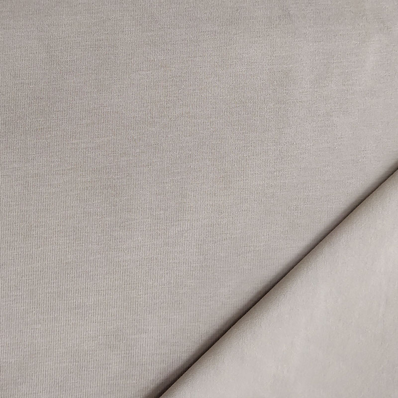 Tessuto Organico Jersey Tinta Unita  Beige