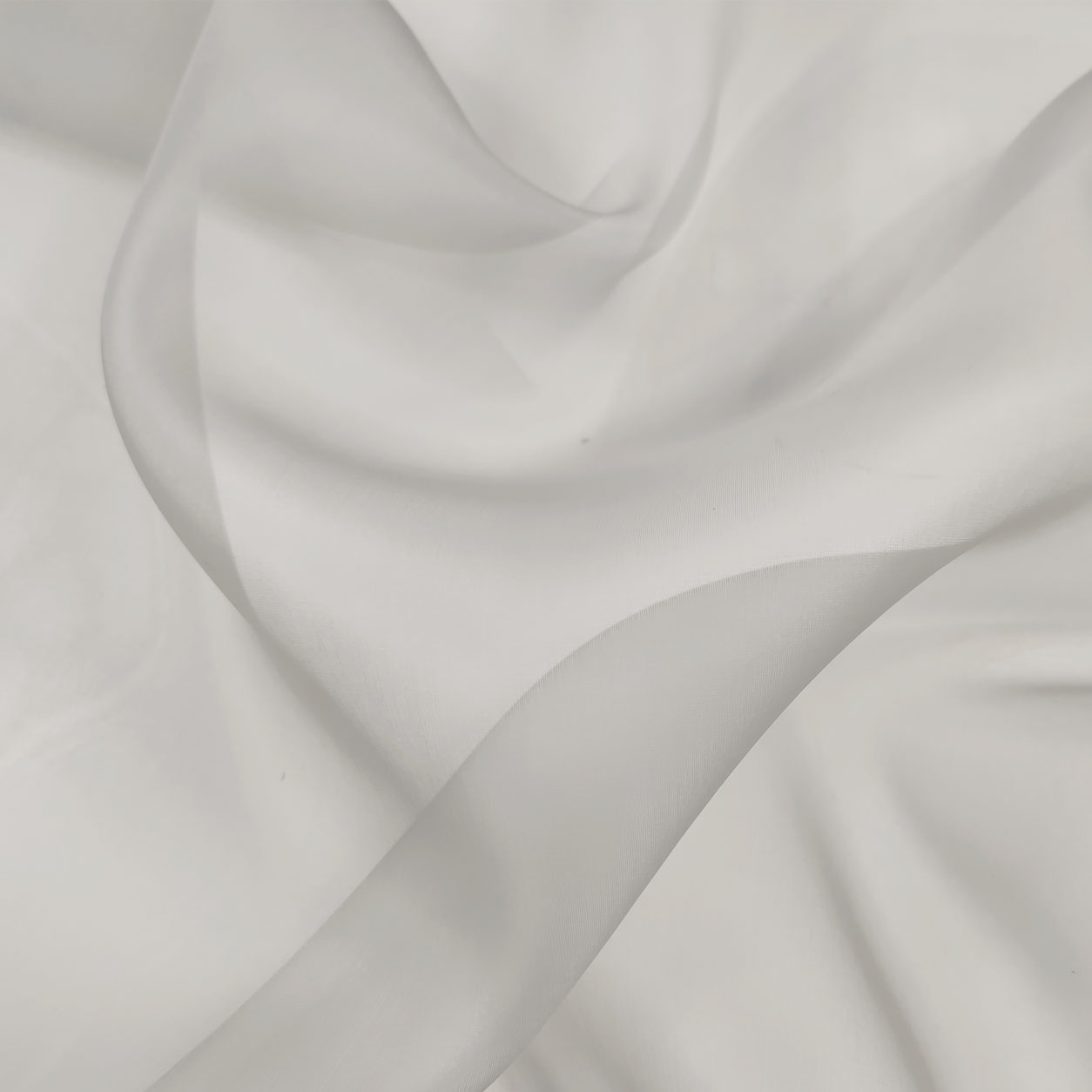 Organza 100% Seta Grigio Chiaro