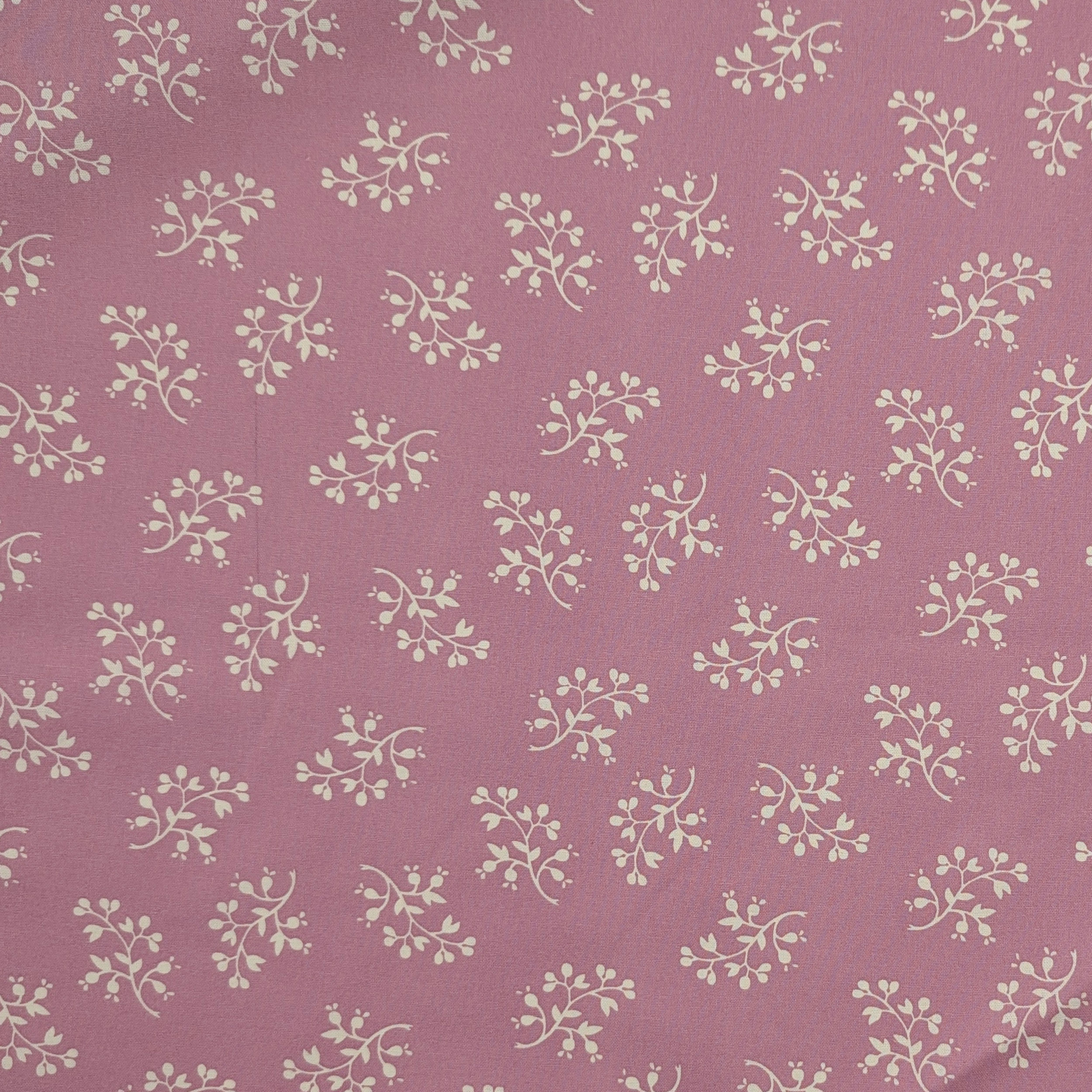 Popeline Cotone Fiori Sfondo Rosa Image