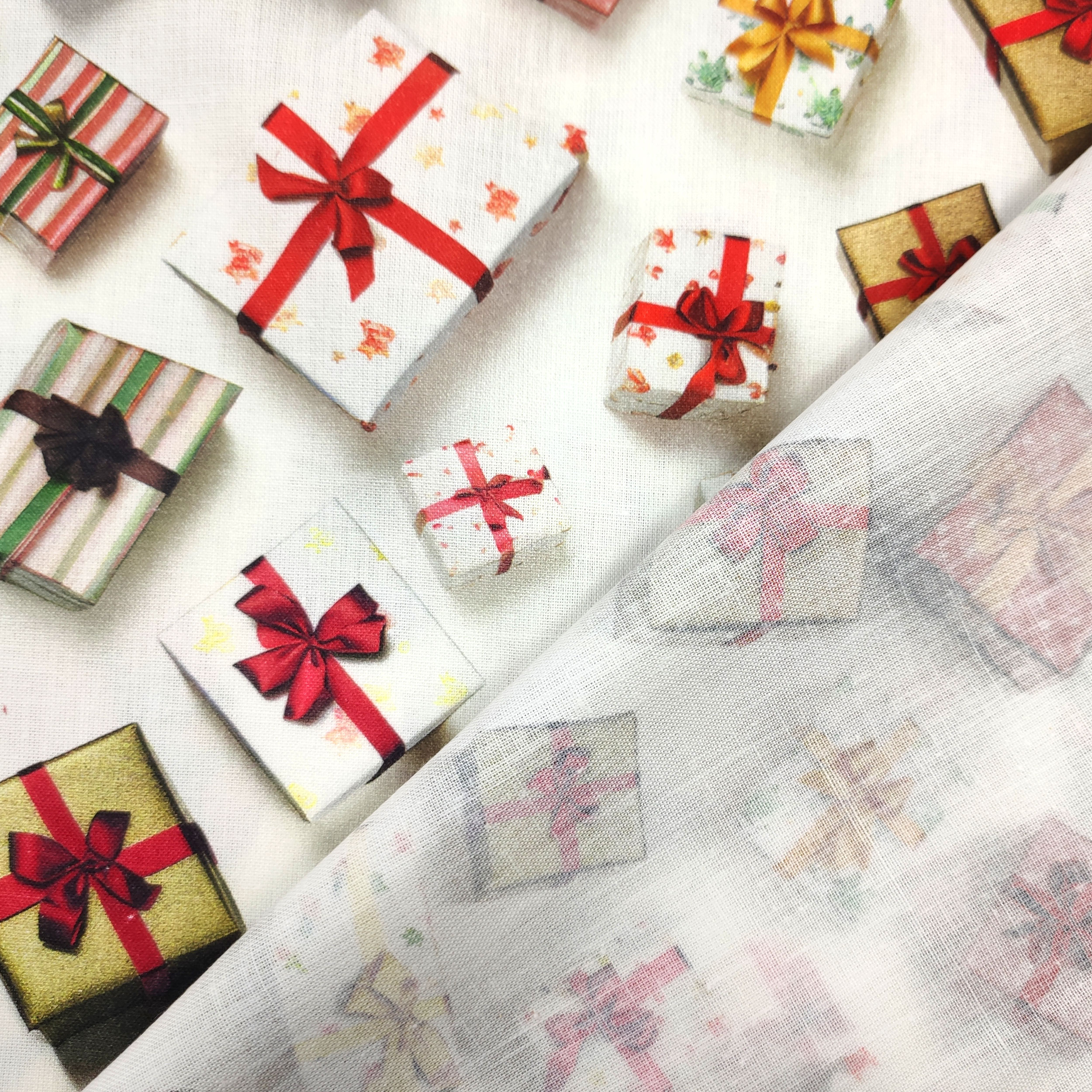 Tessuto Cotone Regali di Natale Image