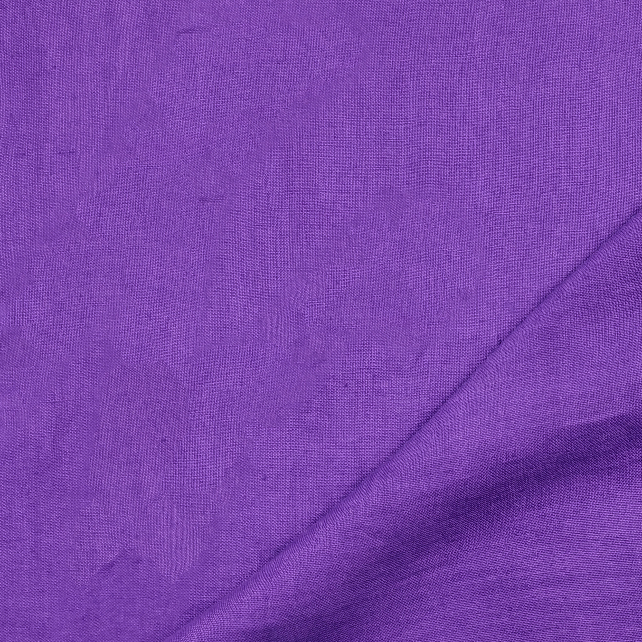 Tessuto Lino in Tinta Unita Viola