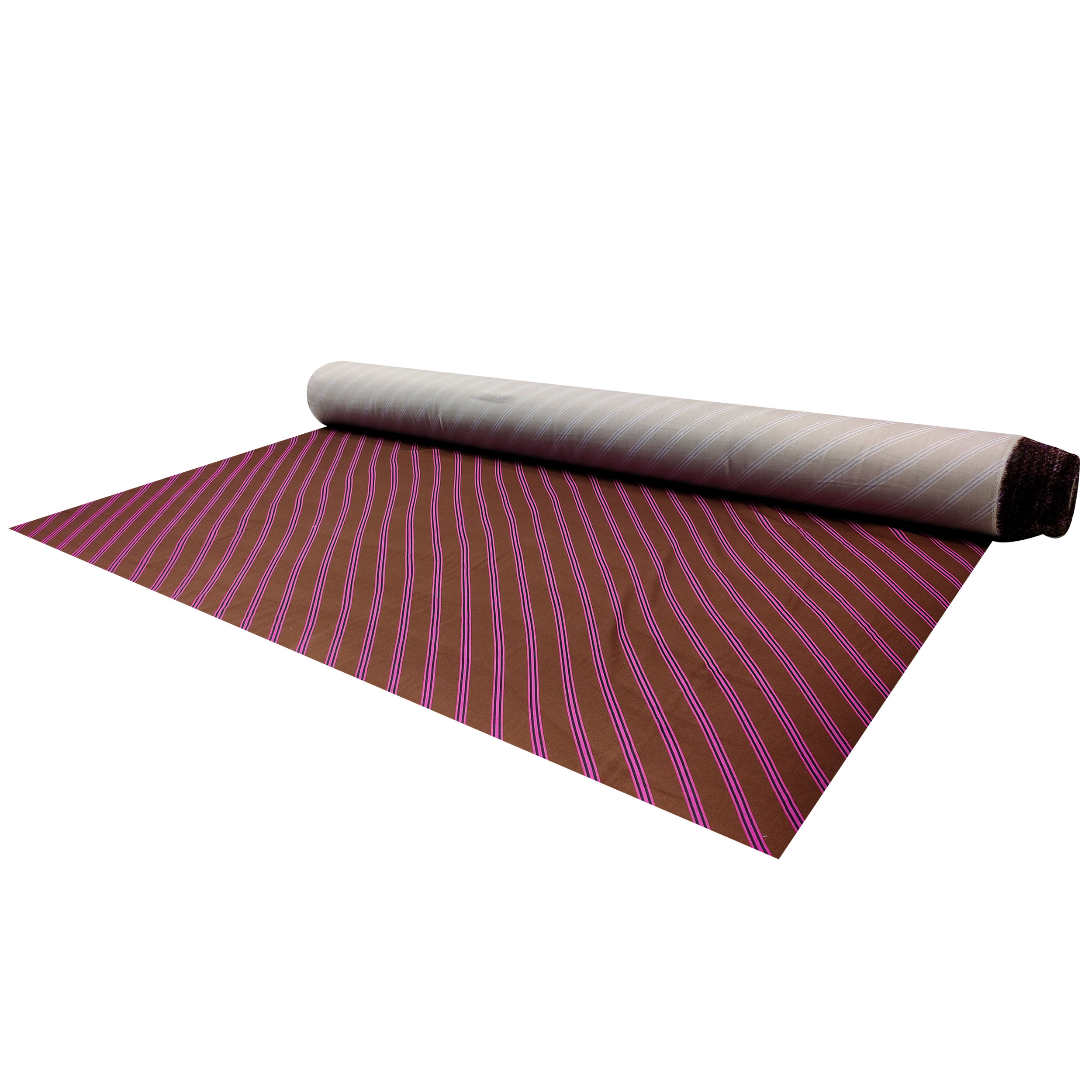 Cotone Linee Oblique Fuxia Sfondo Marrone
