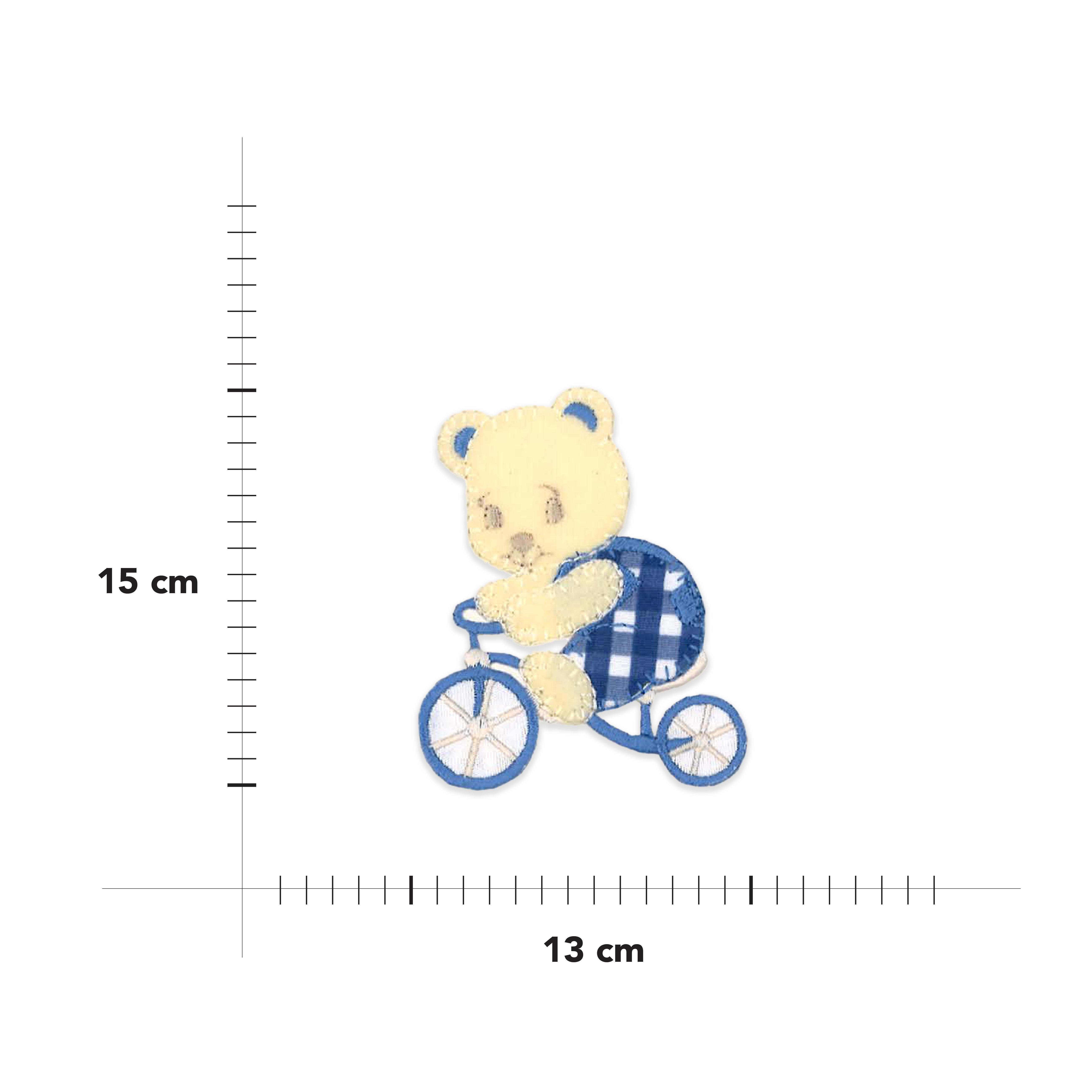 Applicazione Termoadesiva Orsetto in Bicicletta Image