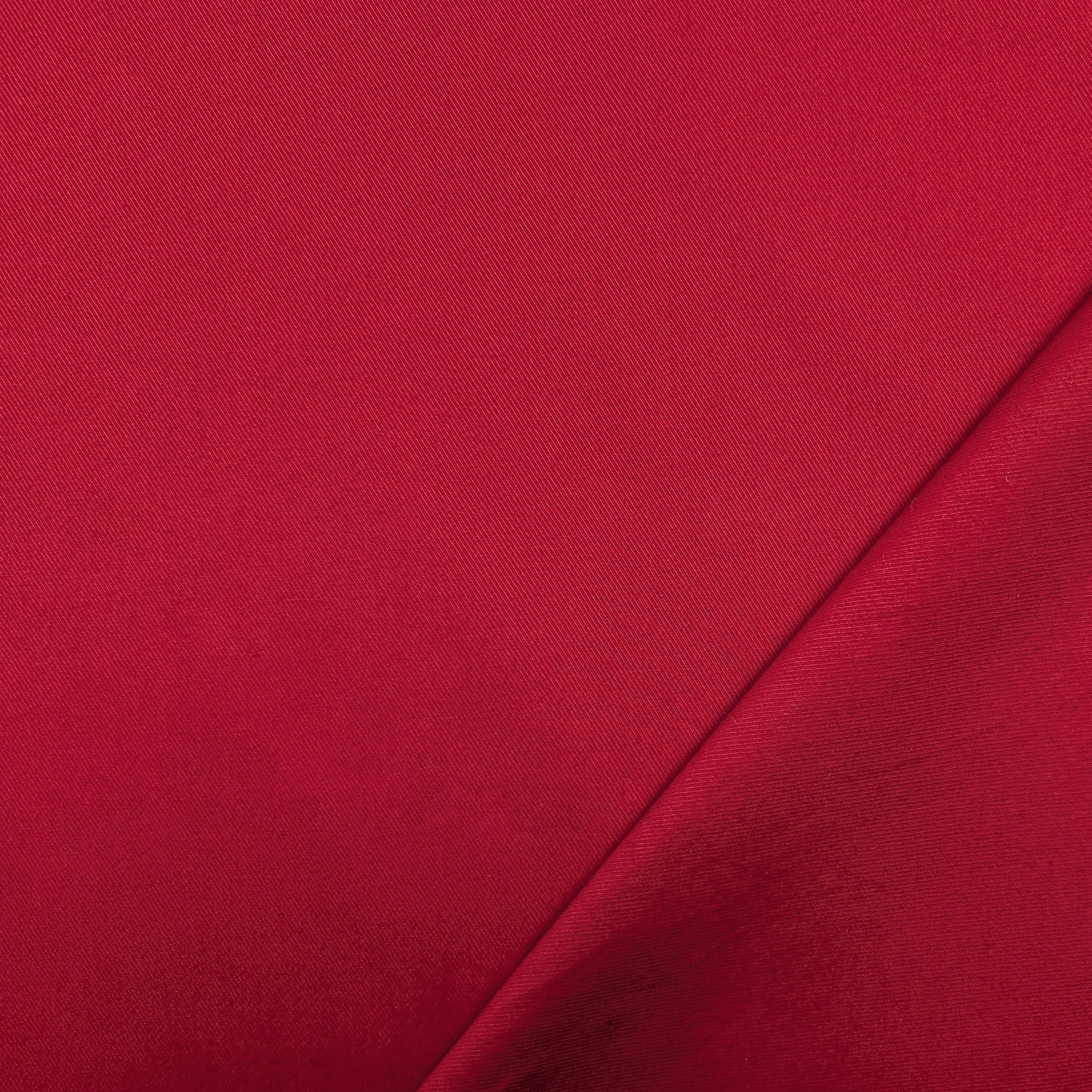 Drill Morbido di Cotone Elasticizzato Rosso Image