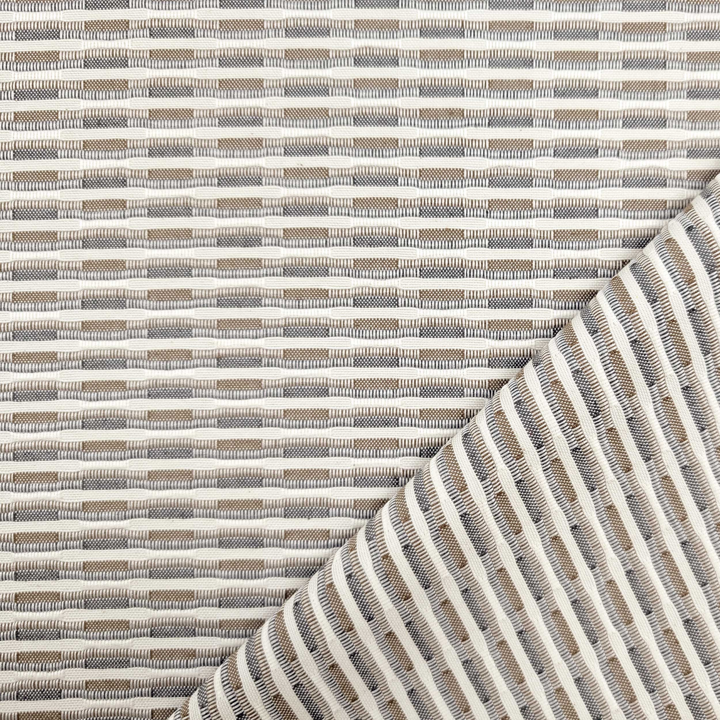 Jacquard Trama Geometrica Tortora e Grigio Image